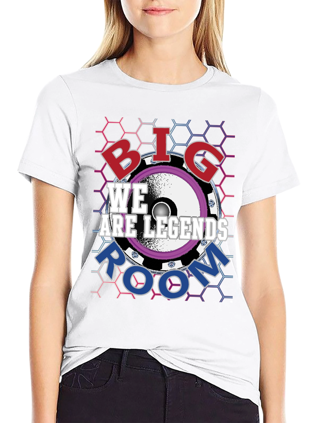 Black Big Room Music T-Shirt view 9