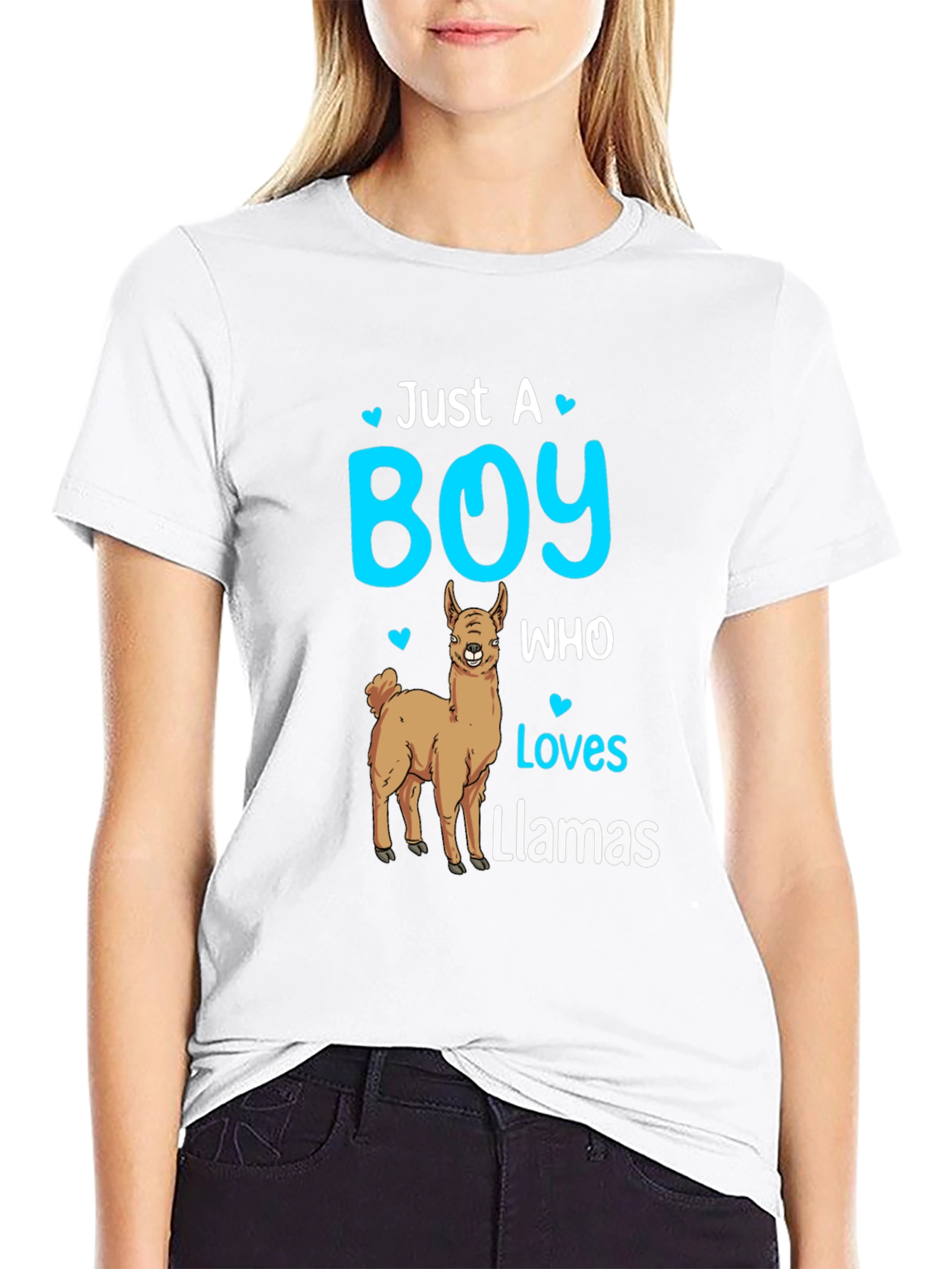 Black Boy Who Loves Llamas T-Shirt - Cute Animal Lover Tee view 9
