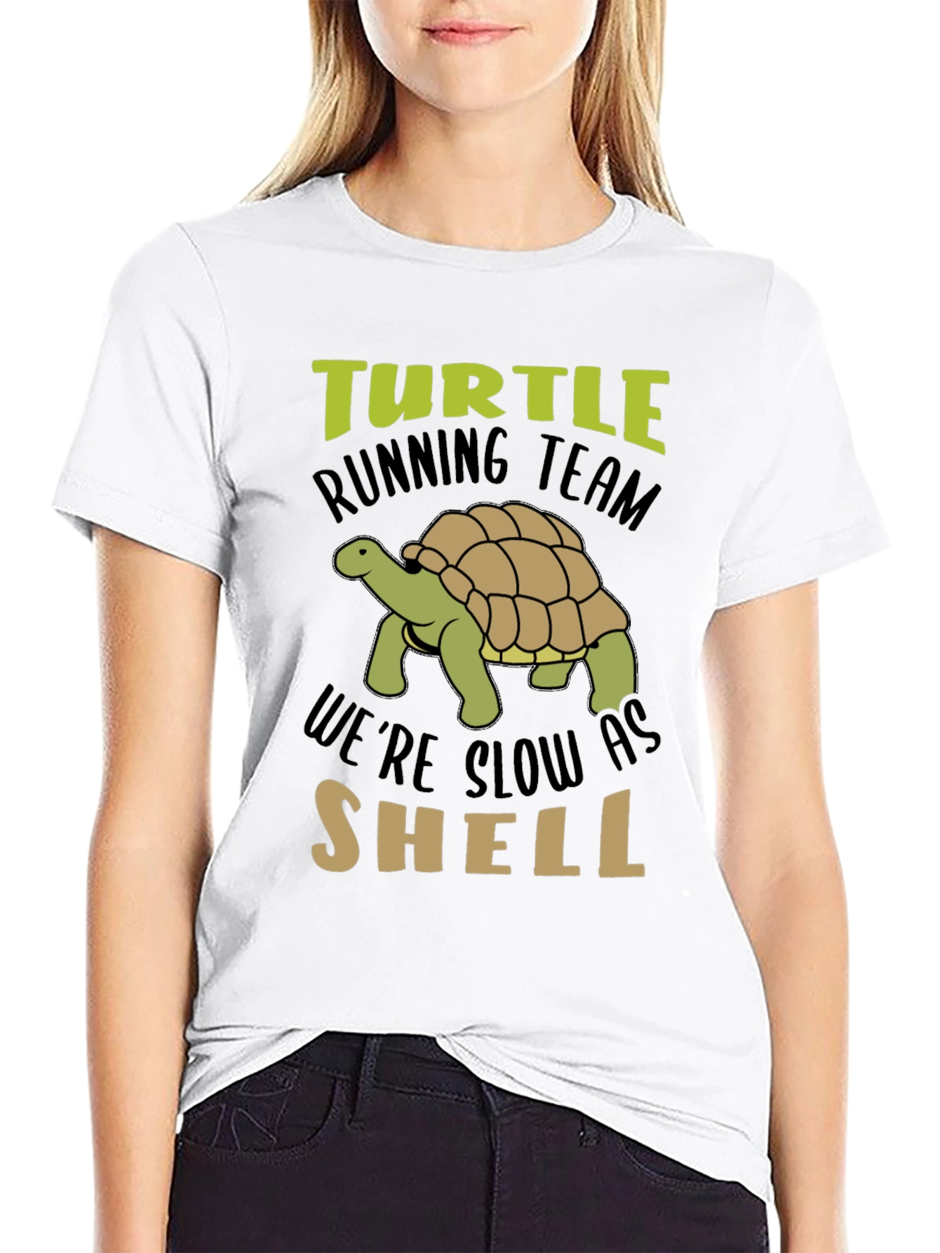 Black Turtle Running Team T-Shirt - Slow As Shell Tee view 9