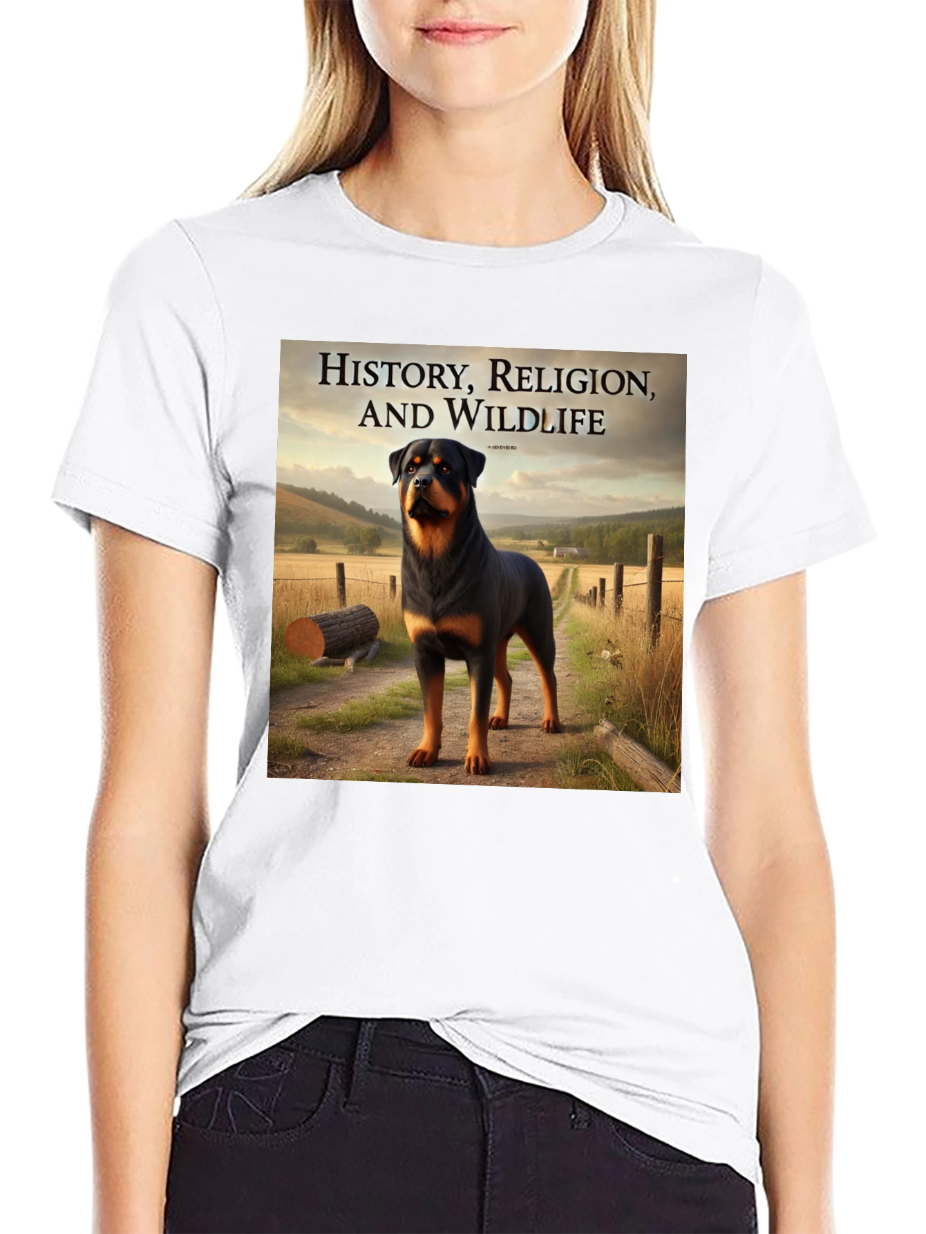 Rottweiler T-Shirt: History, Religion, & Wildlife Tee - 9