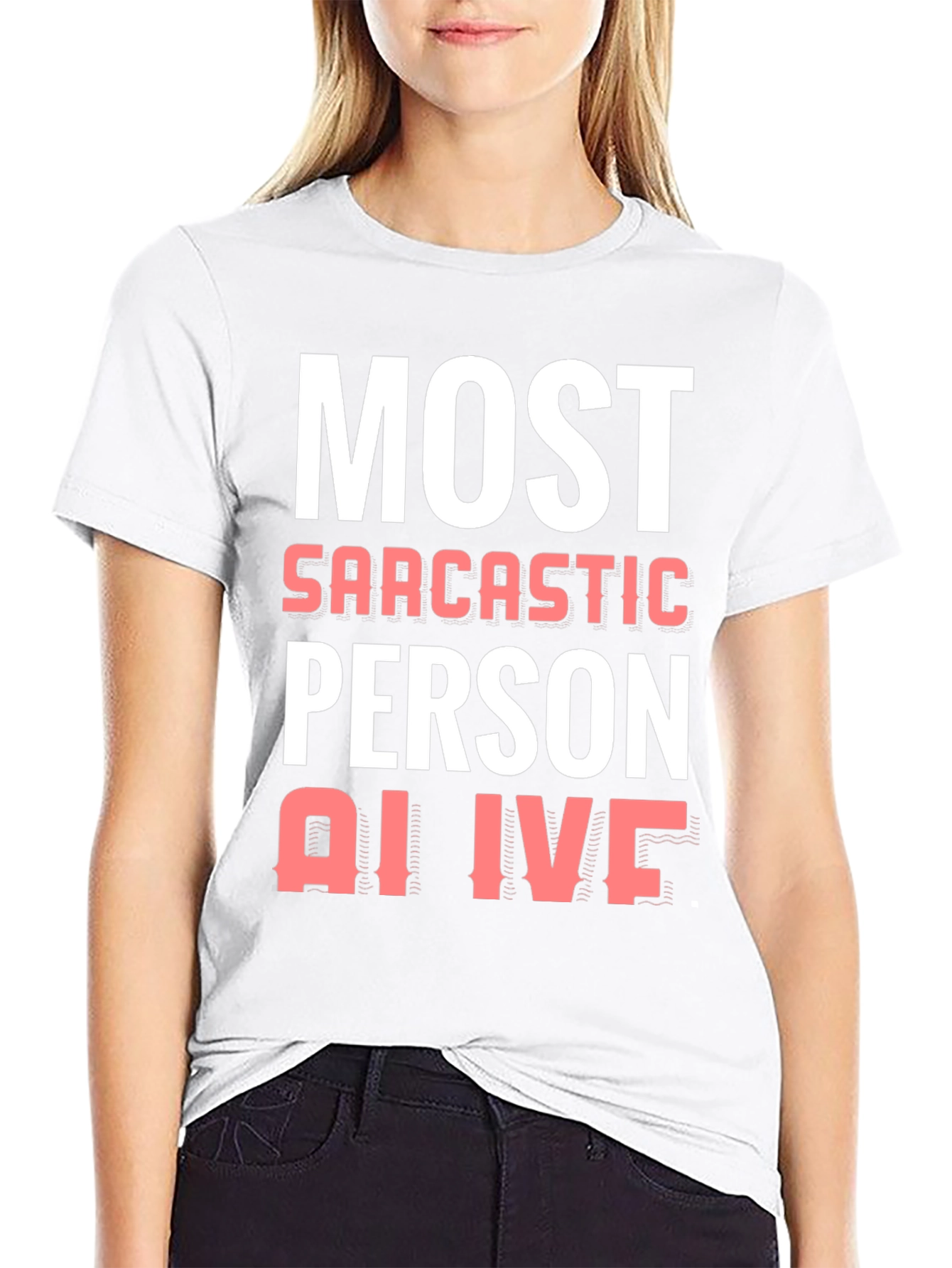 Black Sarcastic Humor Graphic Tee view 9
