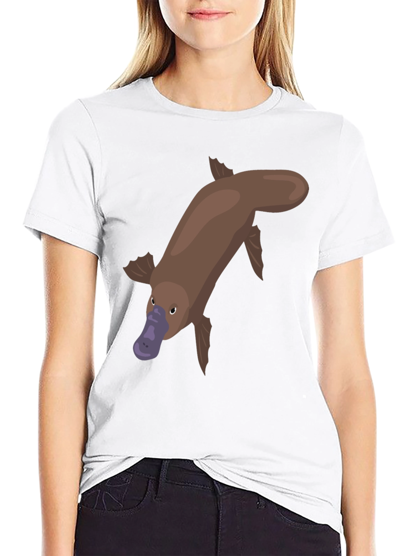 Black Platypus Graphic Tee - Unique Animal Shirt view 9
