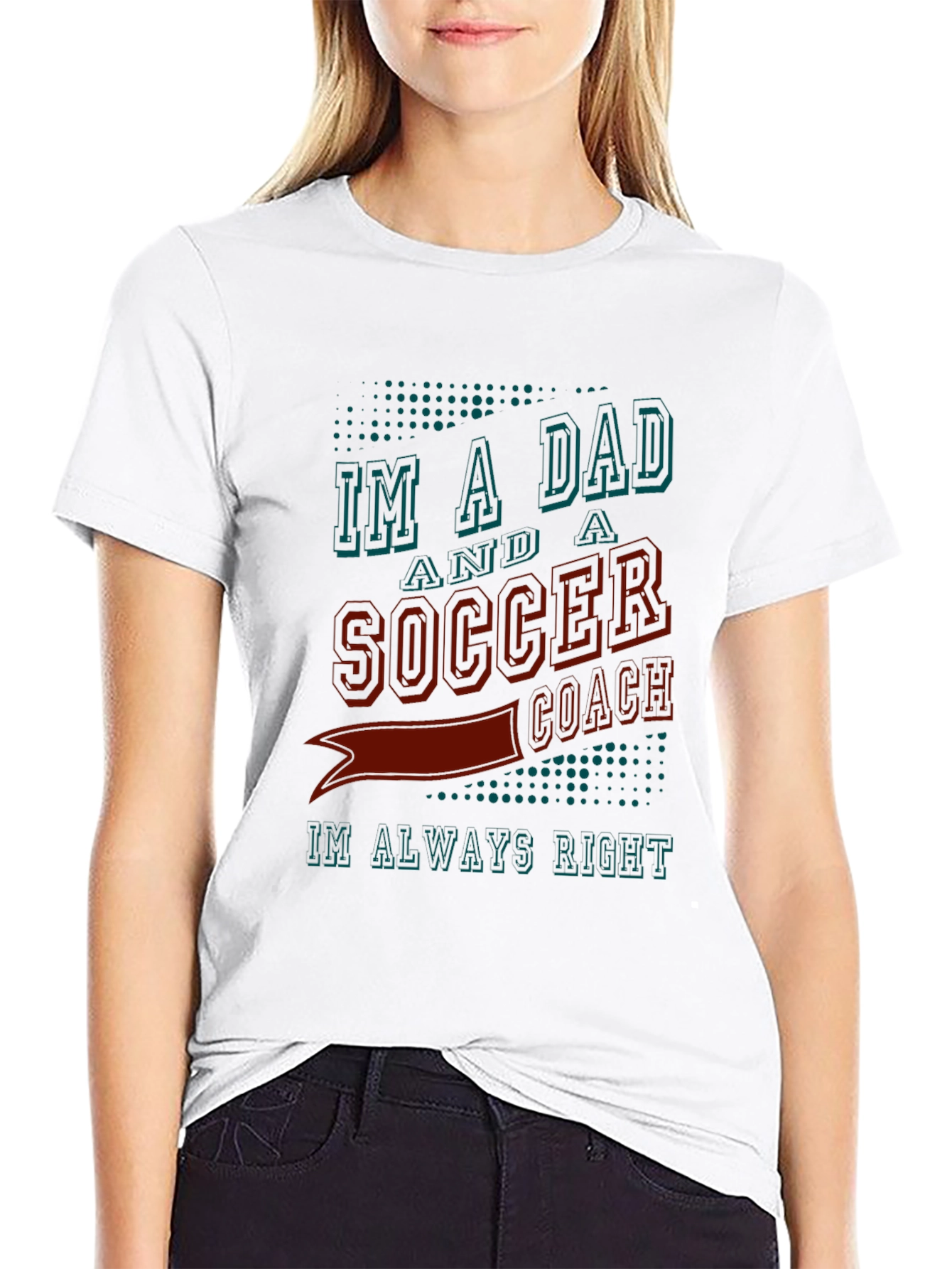 Black Dad Soccer Coach T-Shirt view 9