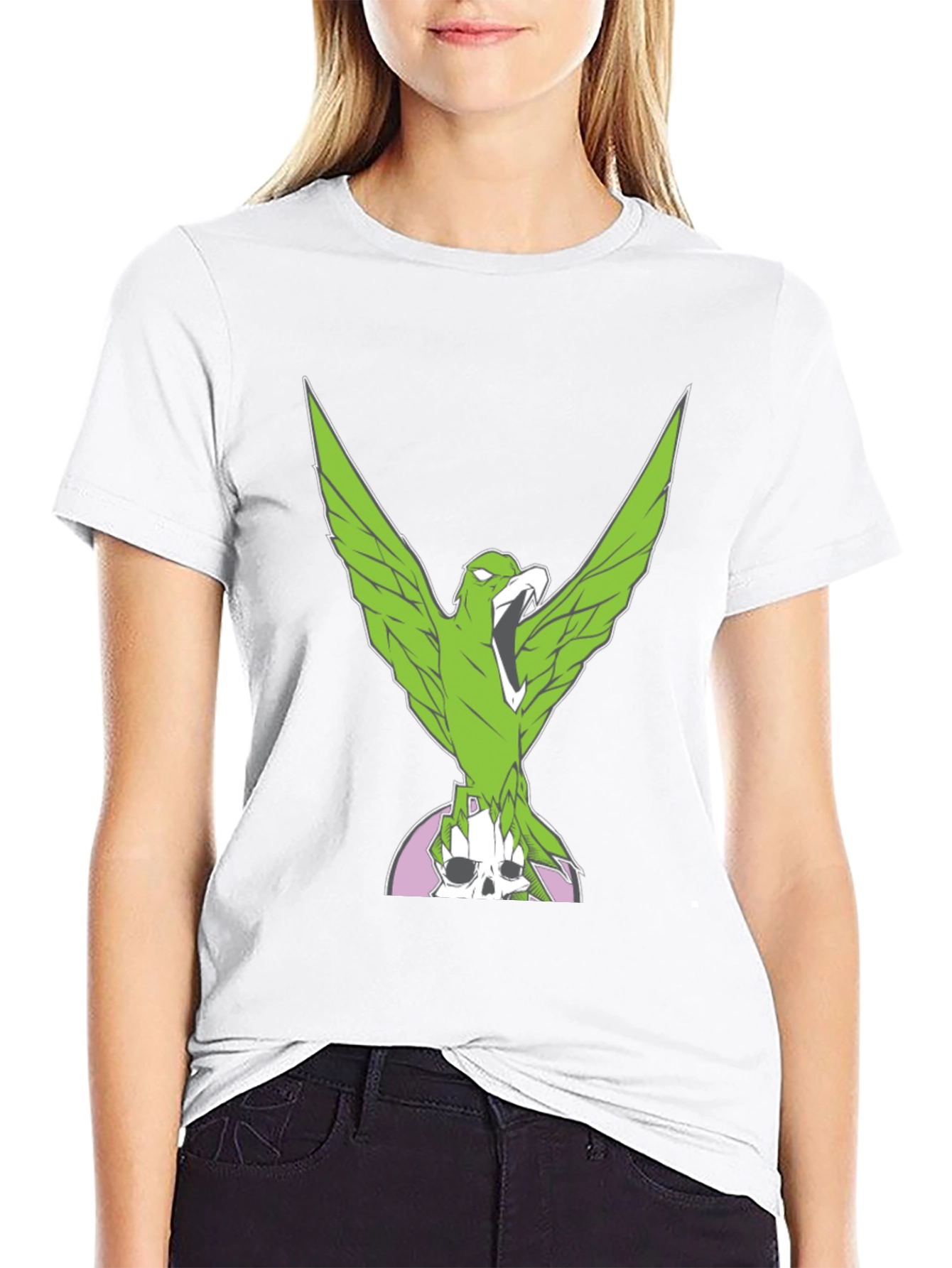 Black Green Eagle Graphic Tee view 9
