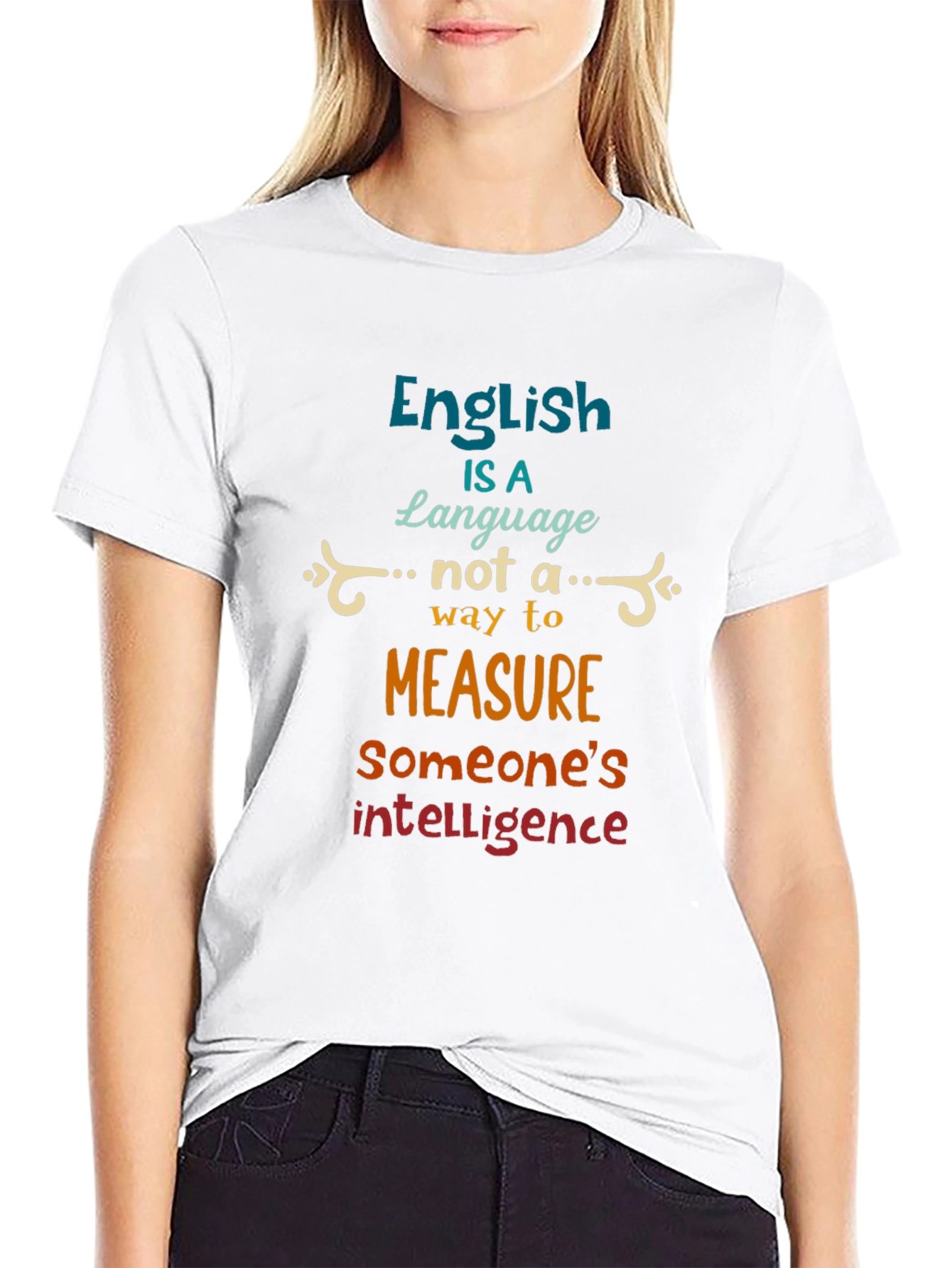 Black English is a Language T-Shirt view 9
