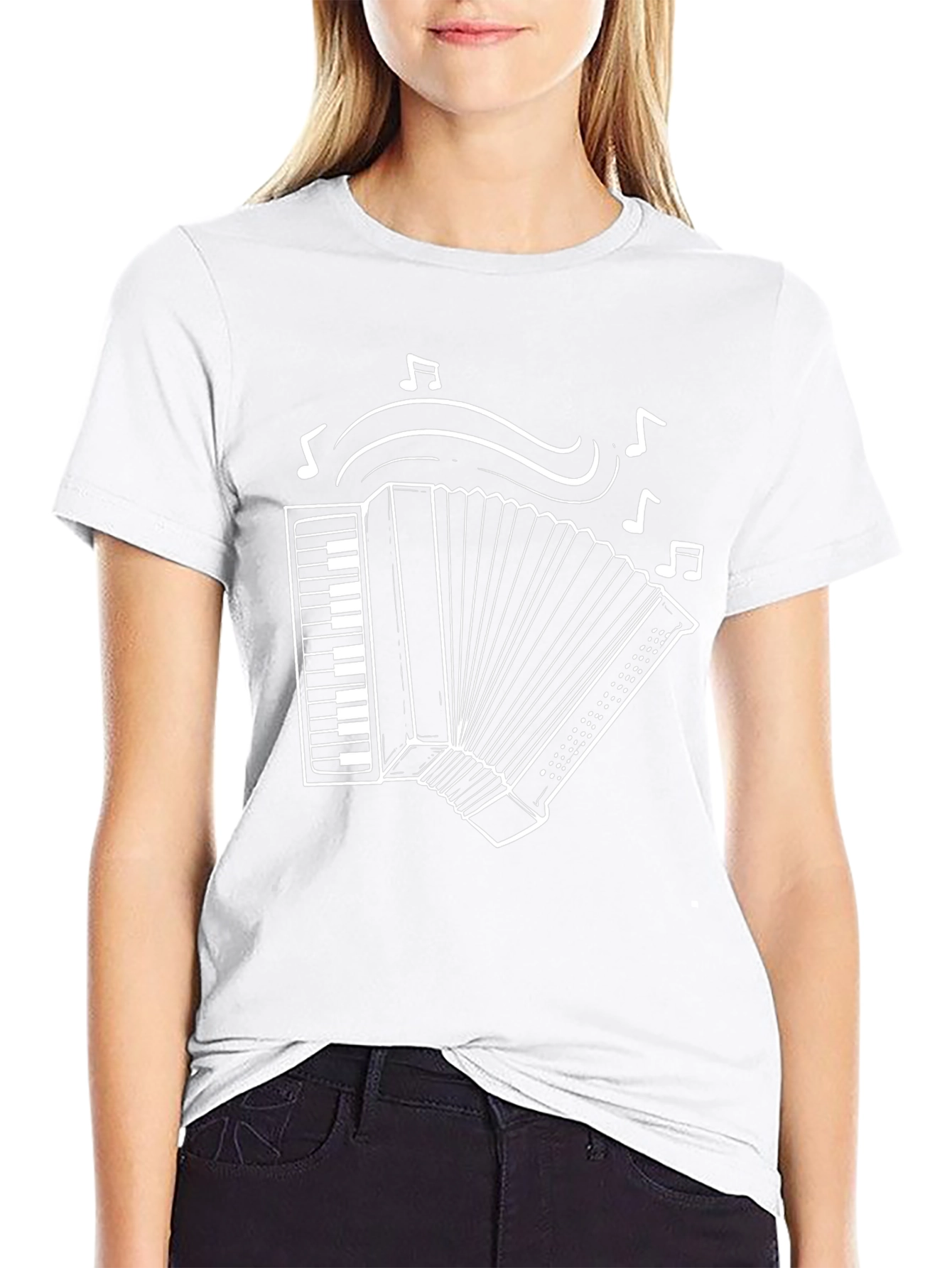 Black Accordion Music T-Shirt - Stylish Band Tee view 9