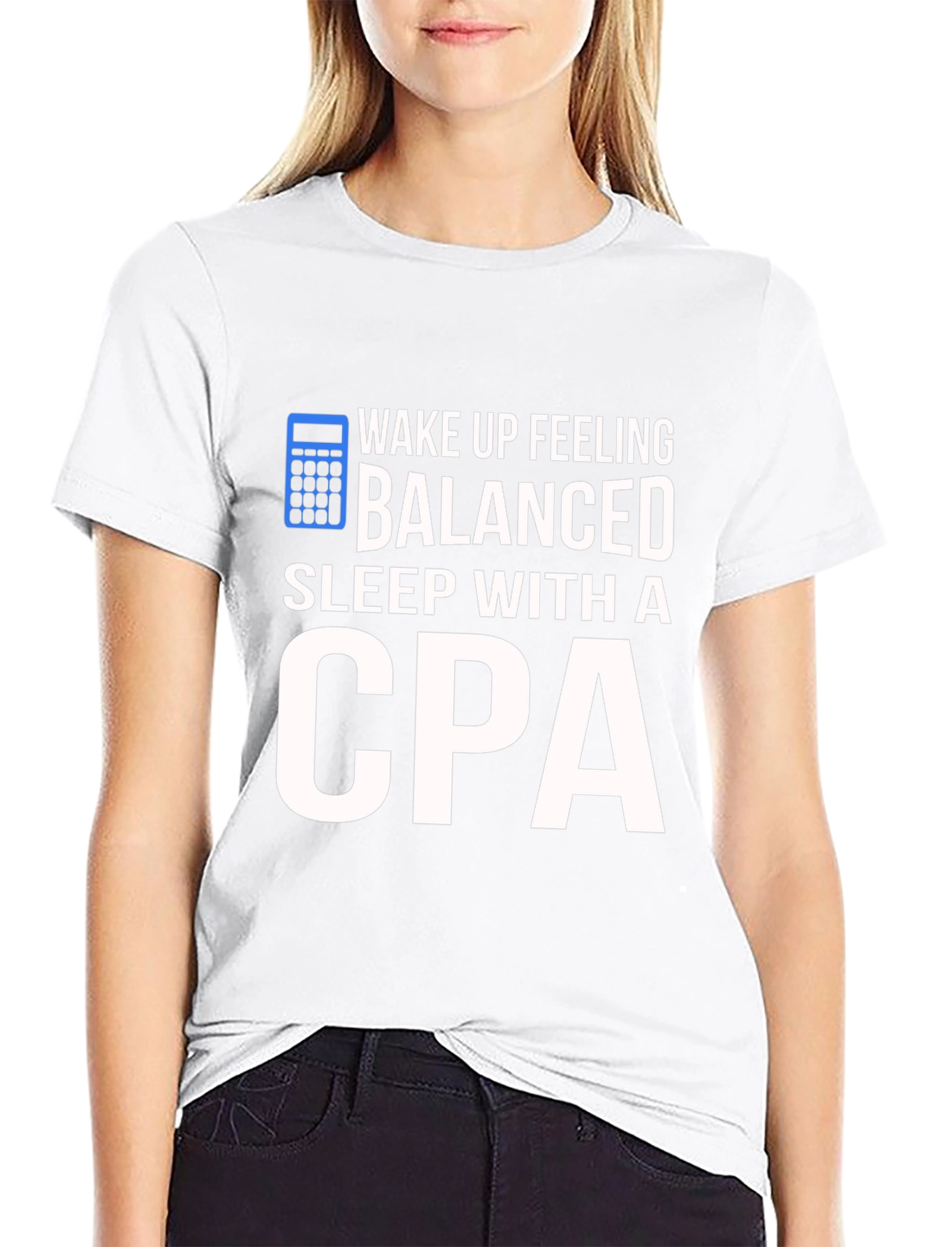 Black Balanced CPA T-Shirt: Funny Accountant Gift view 9