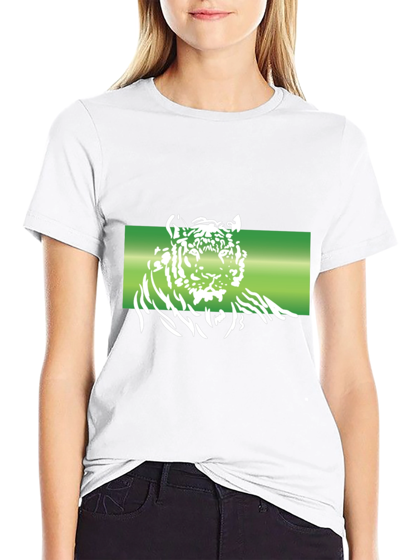 Black Tiger Graphic T-Shirt - Black view 9
