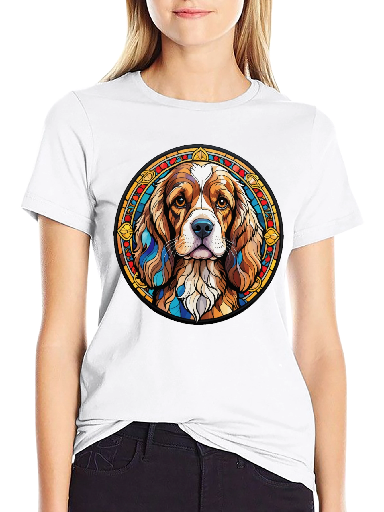 Black Dog Breed Graphic Tee - Stylish Round Design view 9