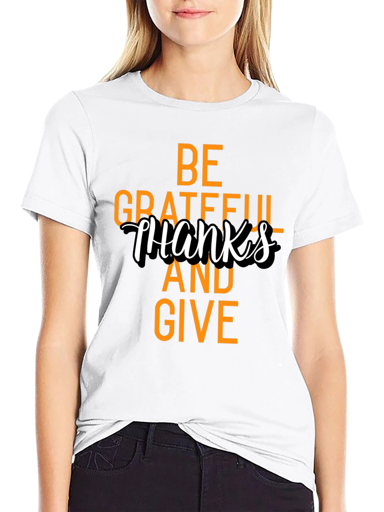 Black Grateful Thanksgiving T-Shirt view 9