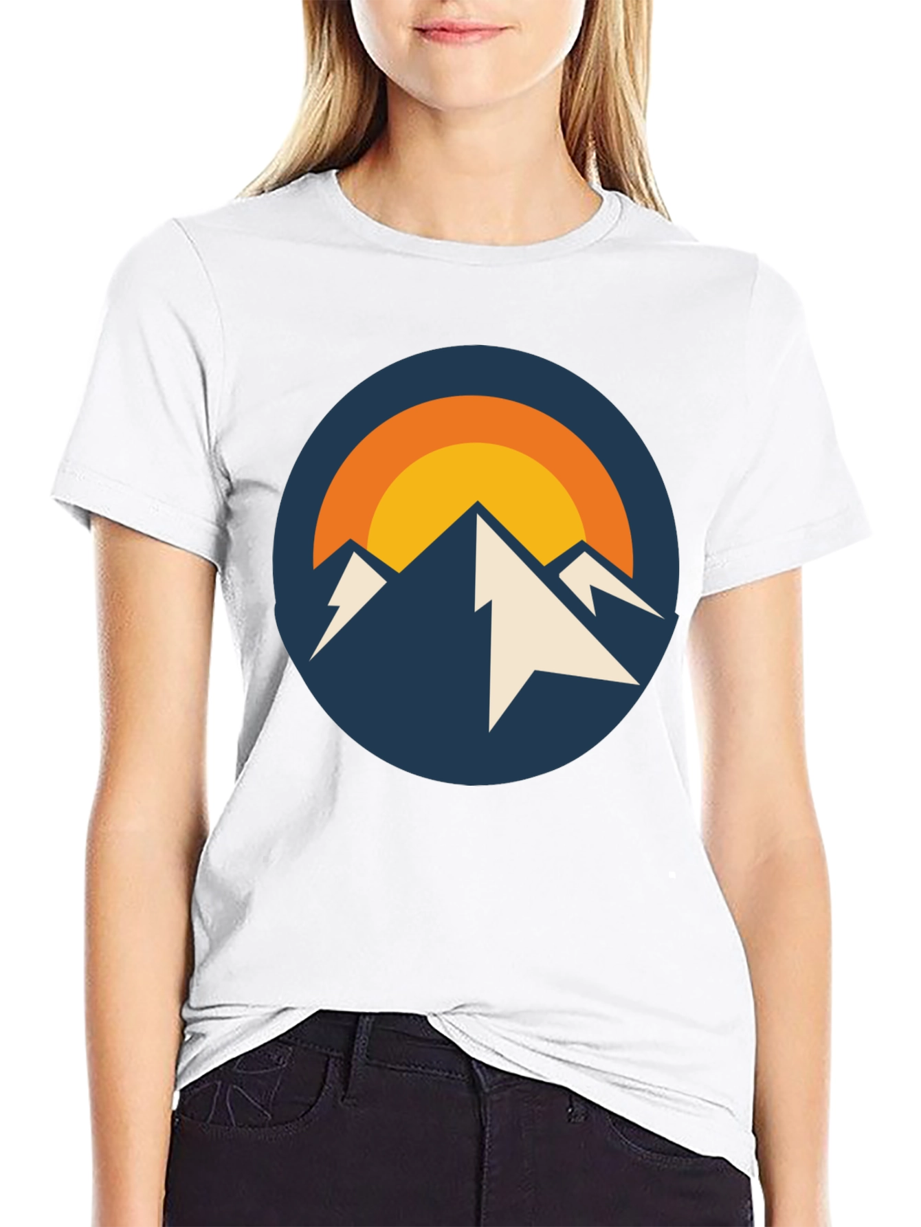 Black Mountain Peak Graphic Tee - Black view 9
