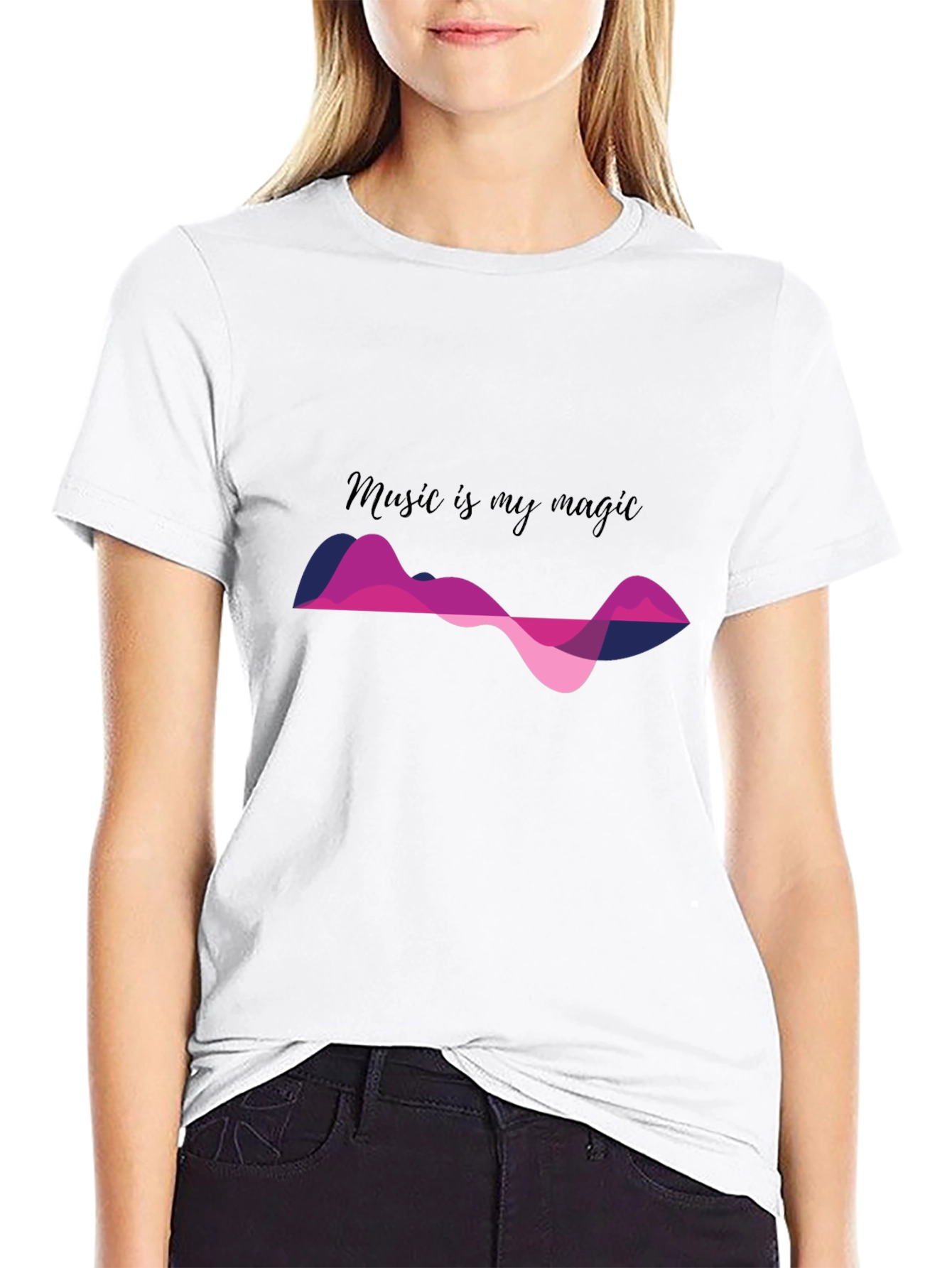 Black Music is My Magic Graphic Tee view 9