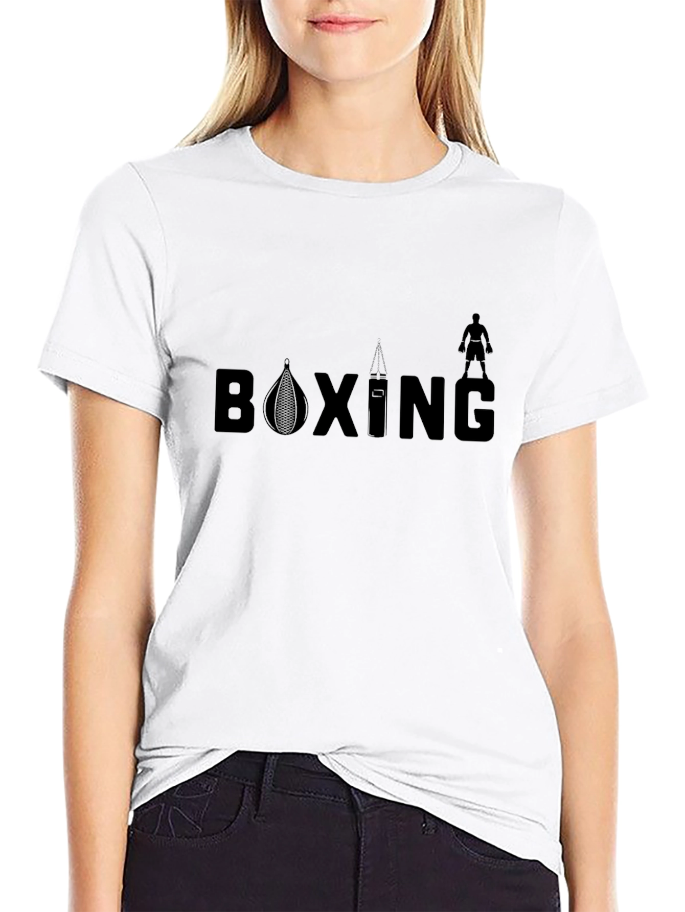 Black Boxing Graphic Tee - Black T-Shirt view 9