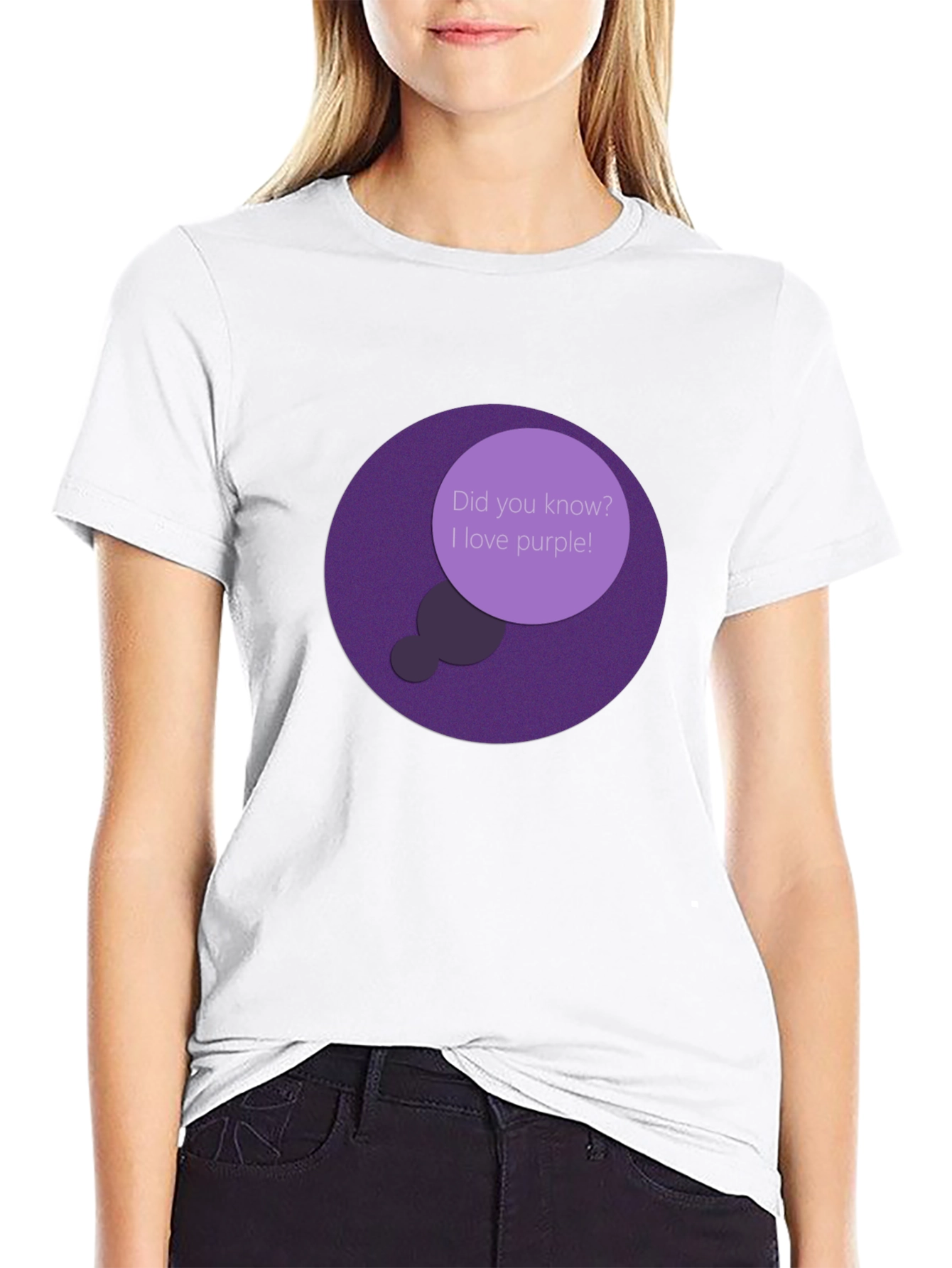 Black Purple Lover T-Shirt - Did You Know? view 9