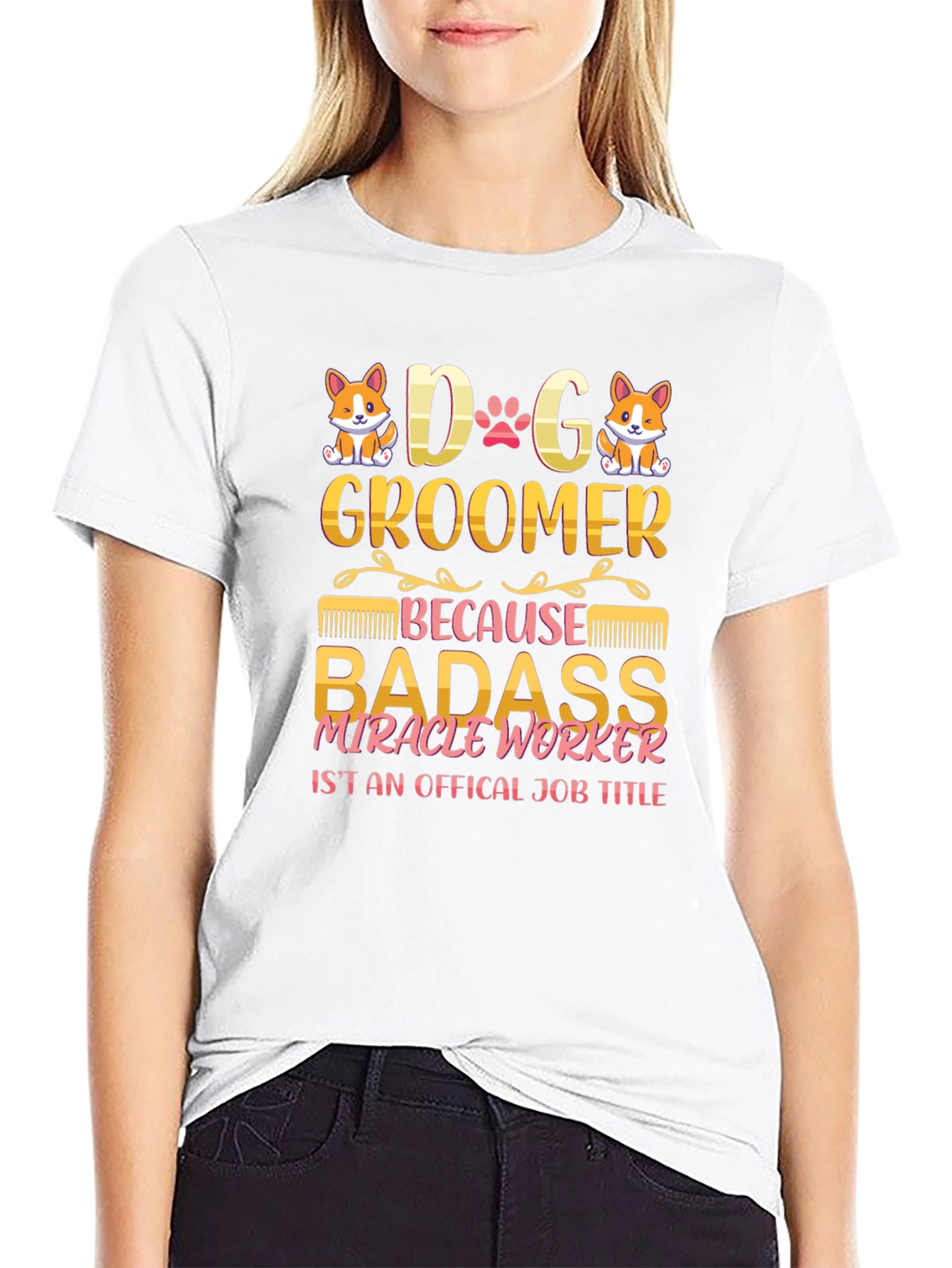 Black Dog Groomer Graphic T-Shirt view 9