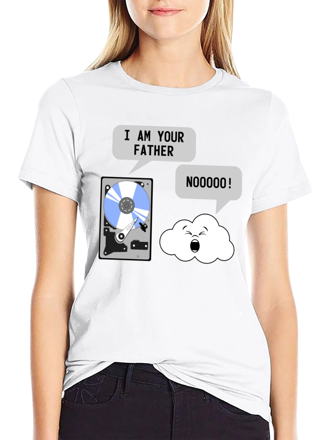 Black I am Your Father Data T-Shirt view 9