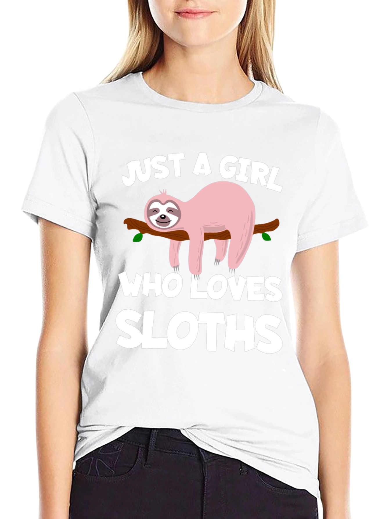 Just a Girl Who Loves Sloths T-Shirt - 9