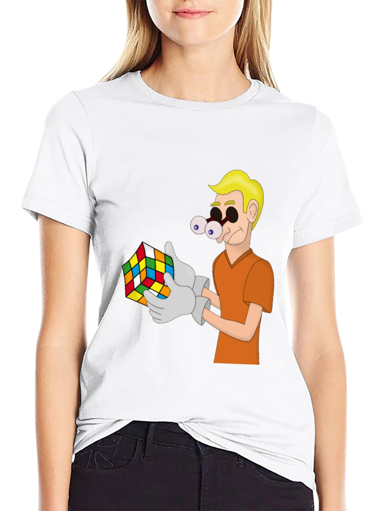 Rubik's Cube Cartoon Tee - 9