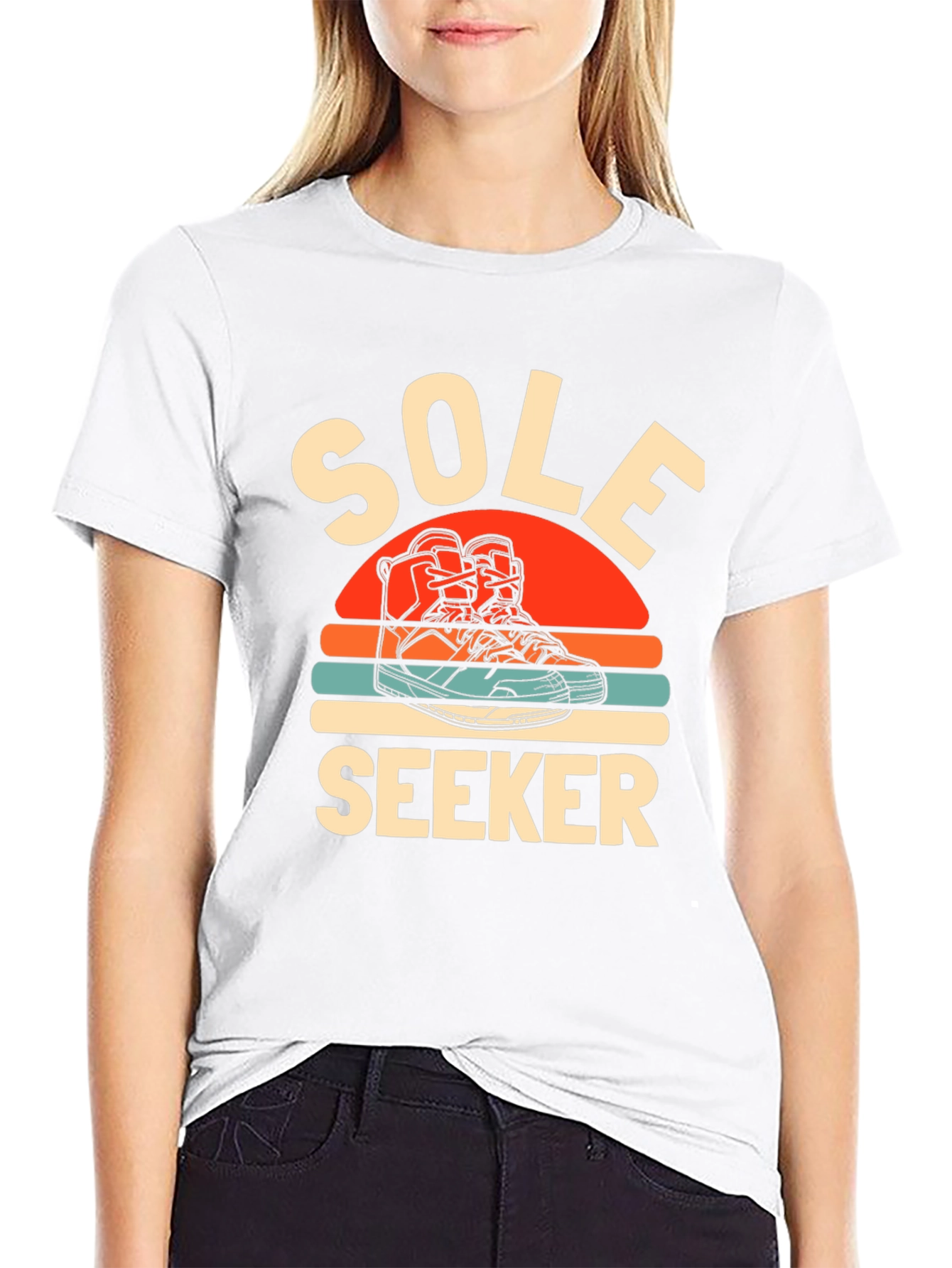 Black Sole Seeker Graphic Tee - Black Cotton Blend view 9