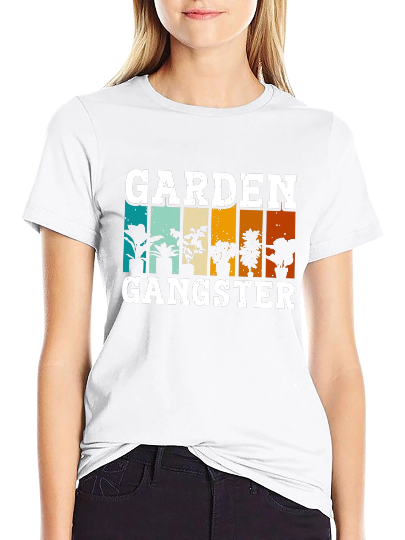 Black Garden Gangster T-Shirt - Plant Lover Tee view 9