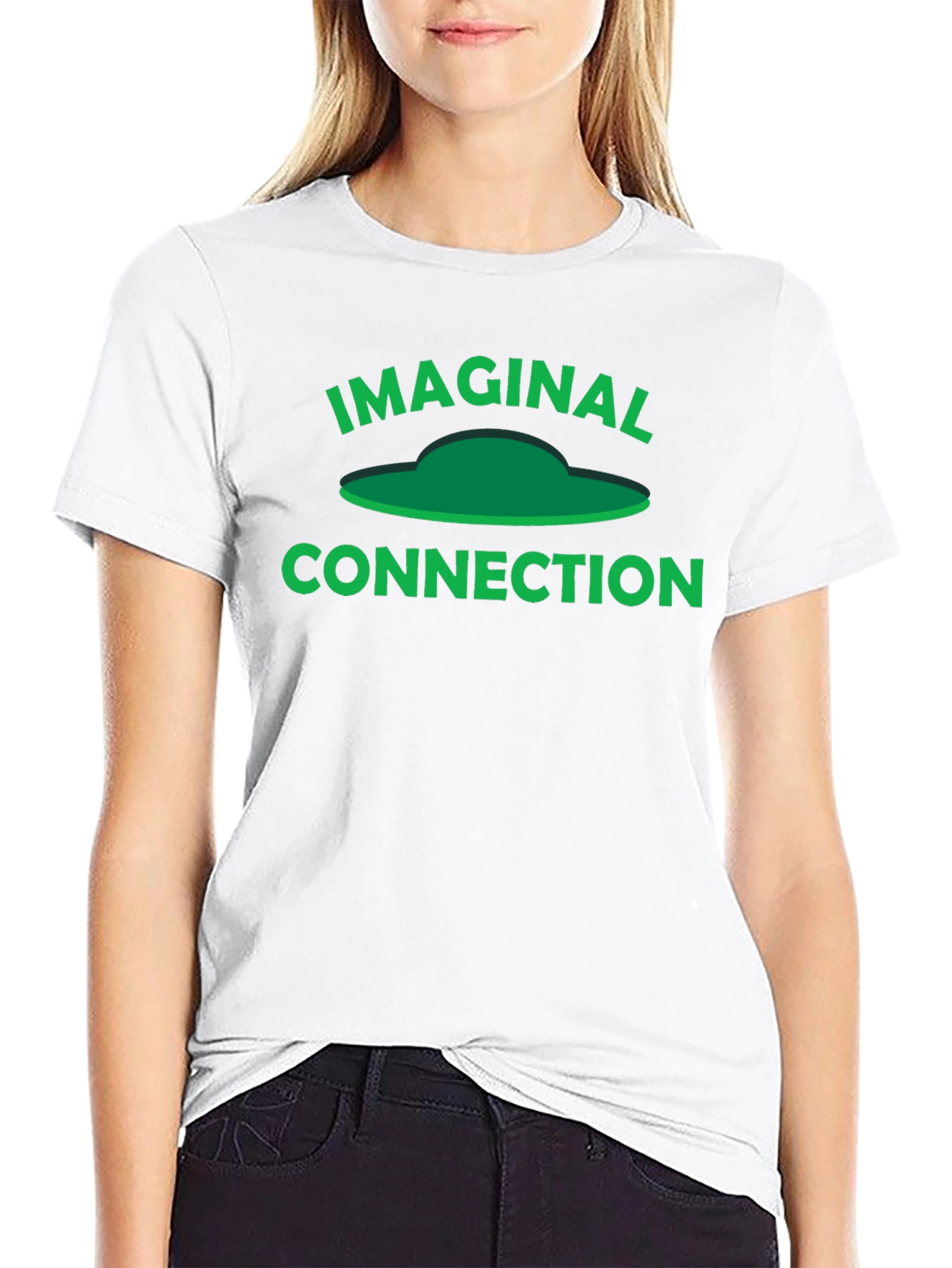 Black Imaginal Connection UFO Graphic T-Shirt view 9