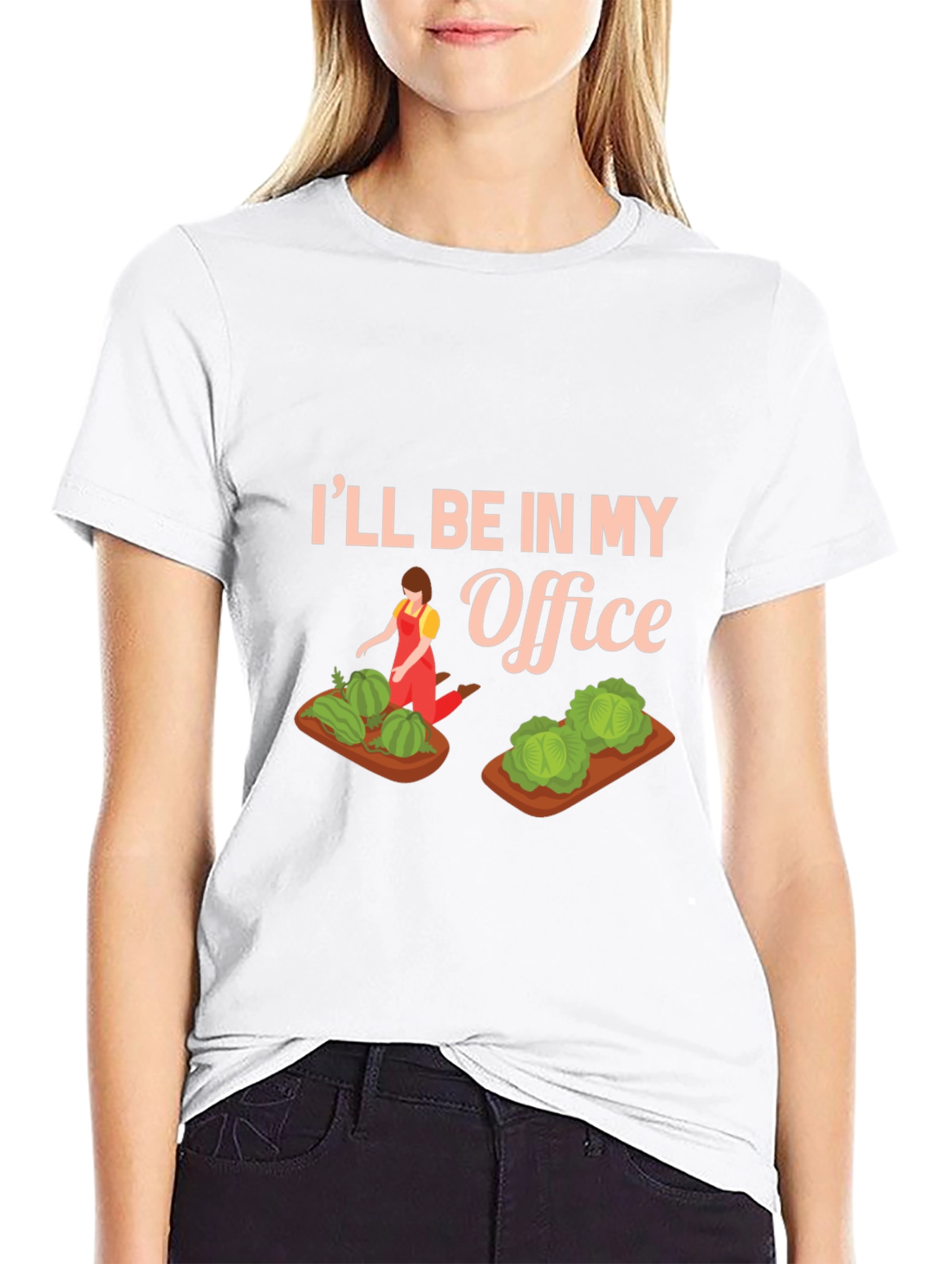 Black Gardener Office Graphic T-Shirt view 9