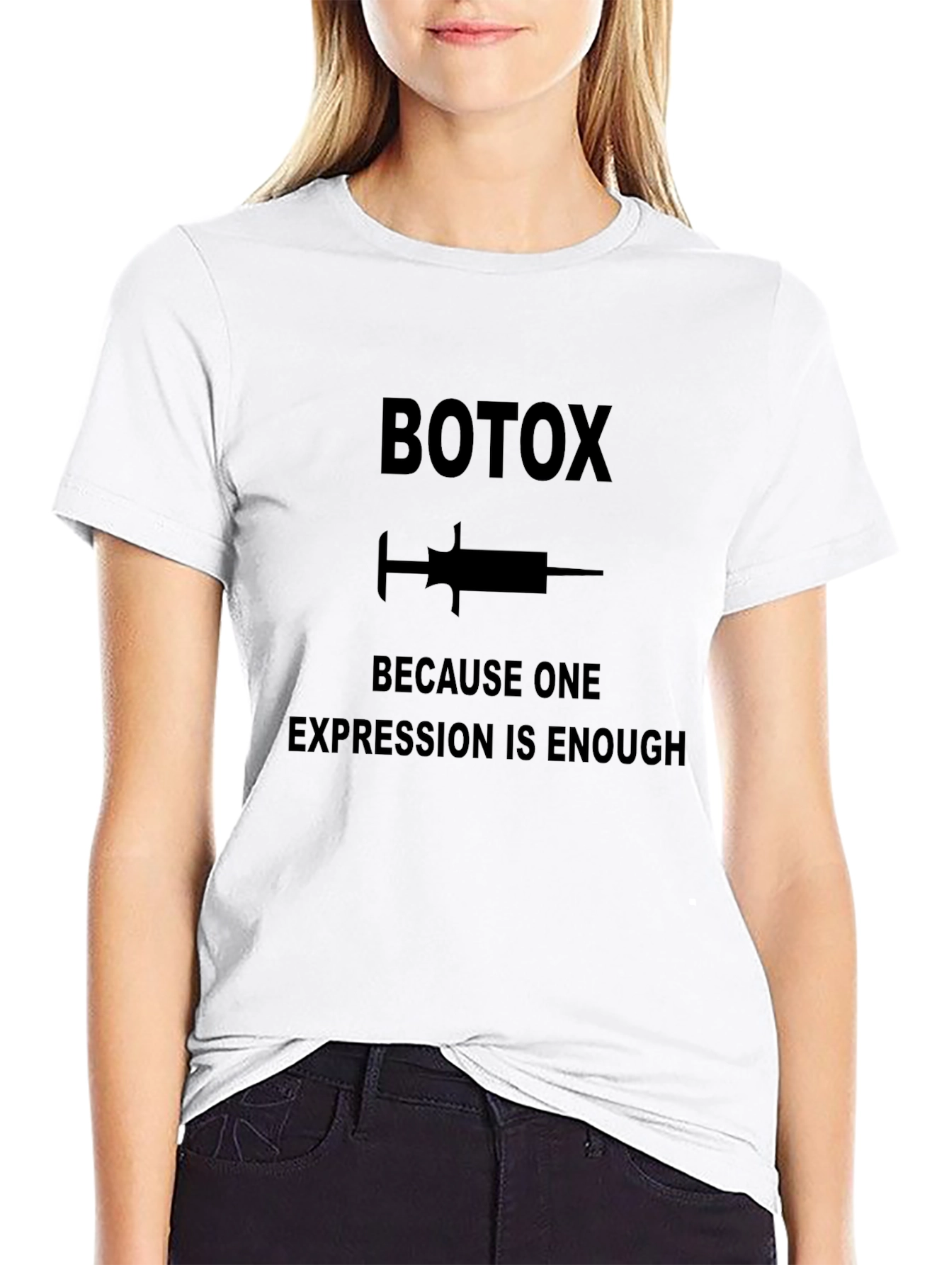 Black Botox Gag Gift T-Shirt view 9