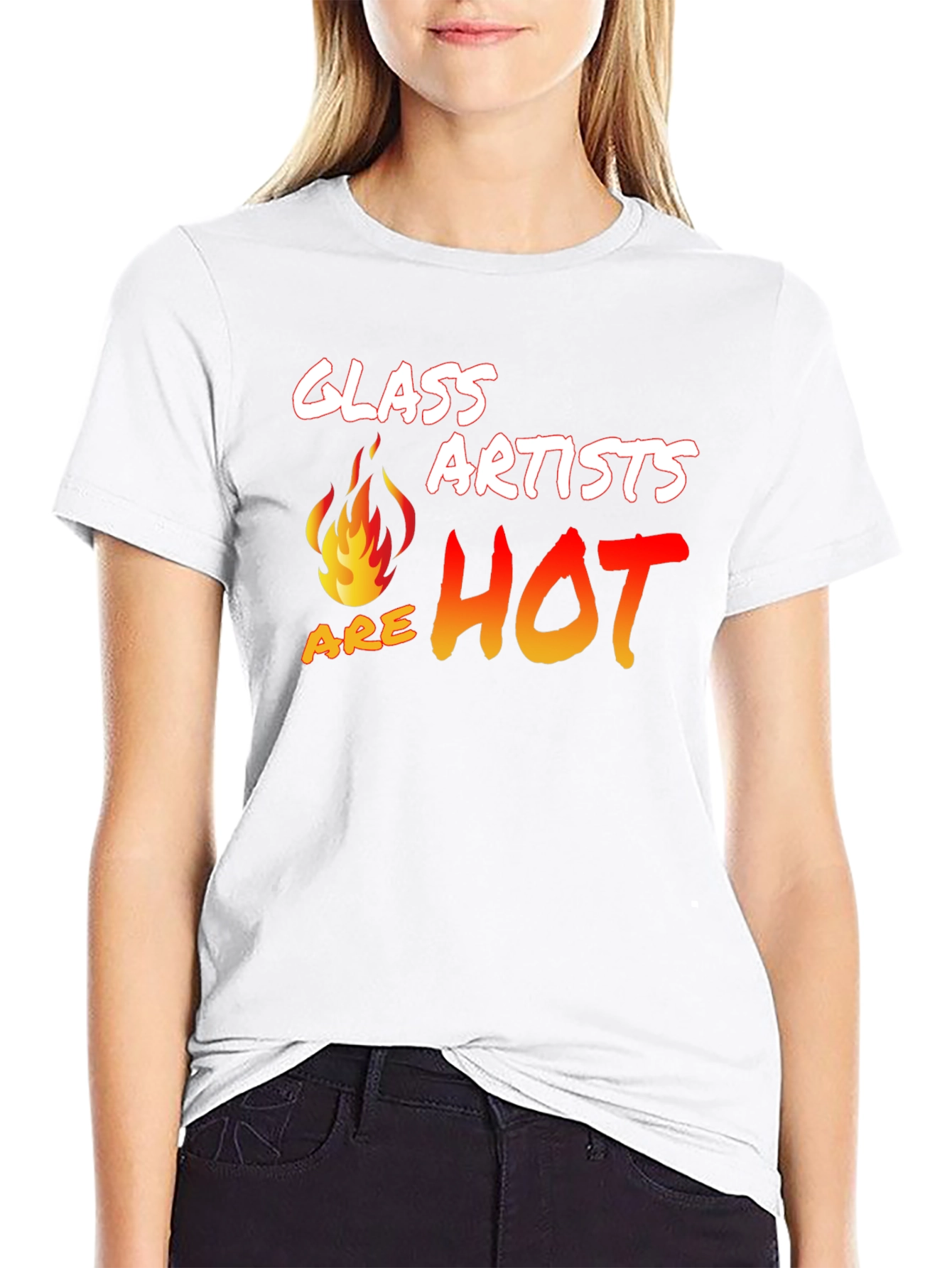 Black Glass Artists Are Hot T-Shirt view 9