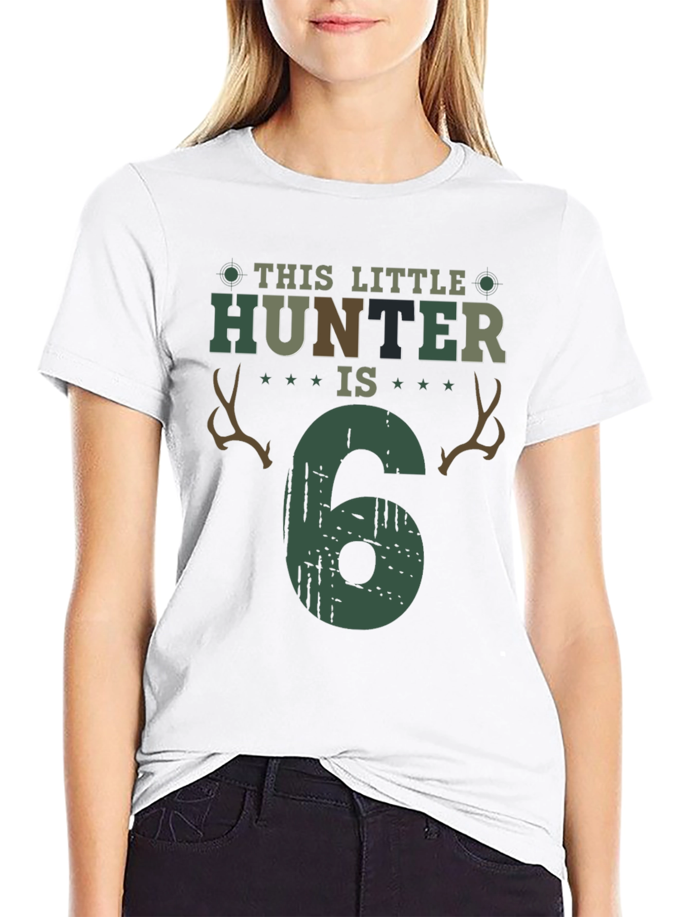Little Hunter 6th Birthday T-Shirt - 9