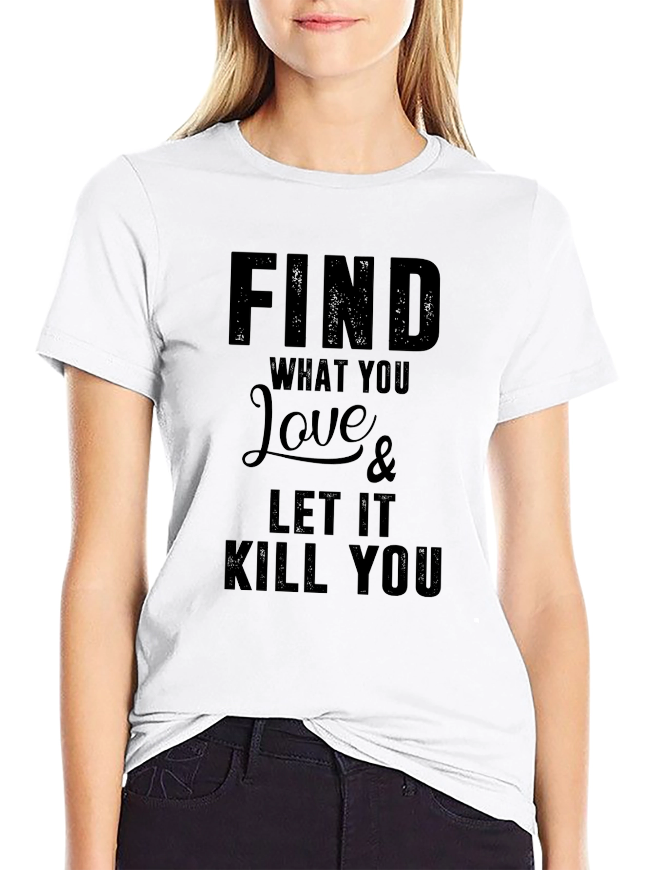 Black Find What You Love T-Shirt view 9