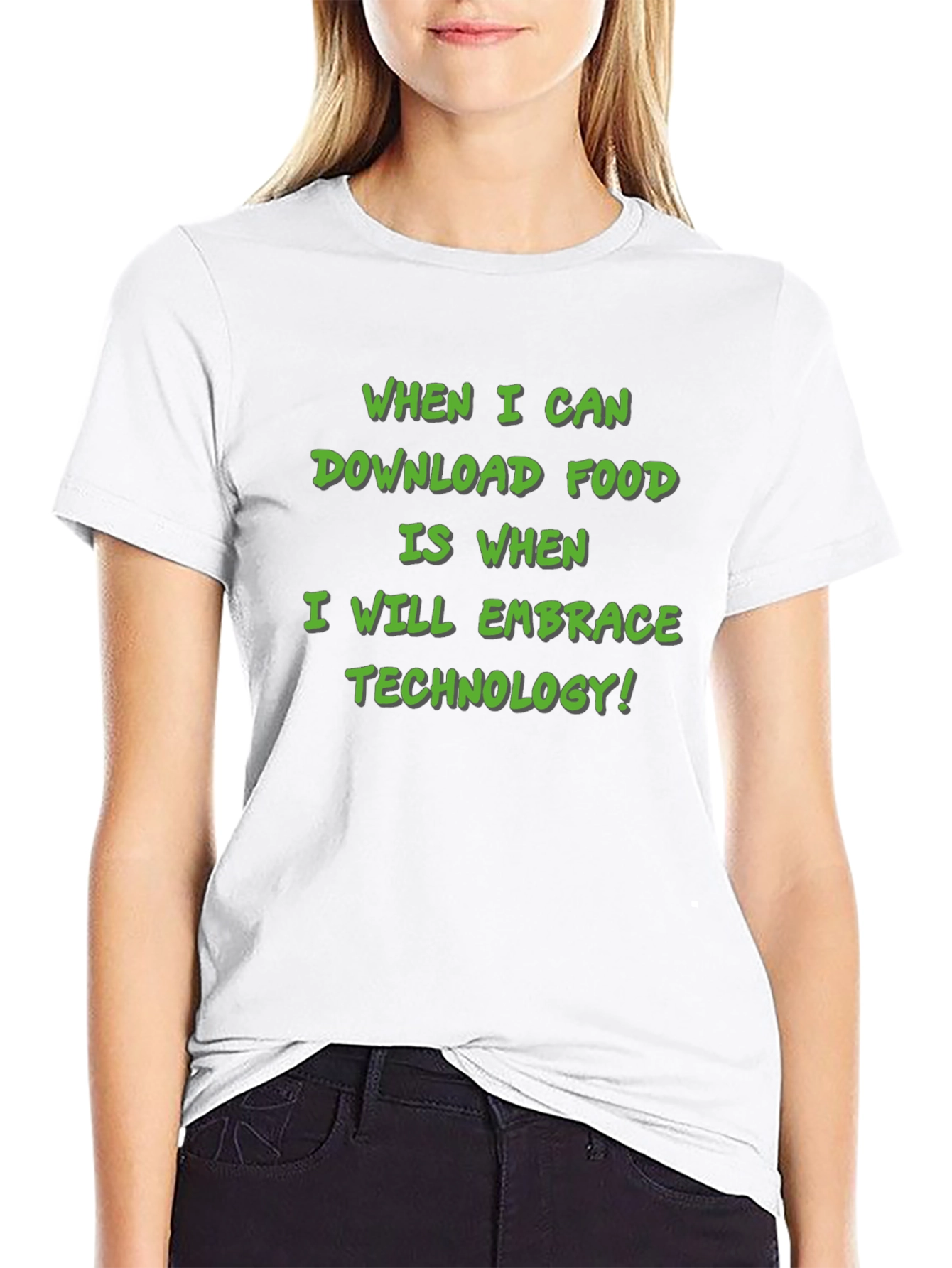 Black Download Food Technology T-Shirt view 9