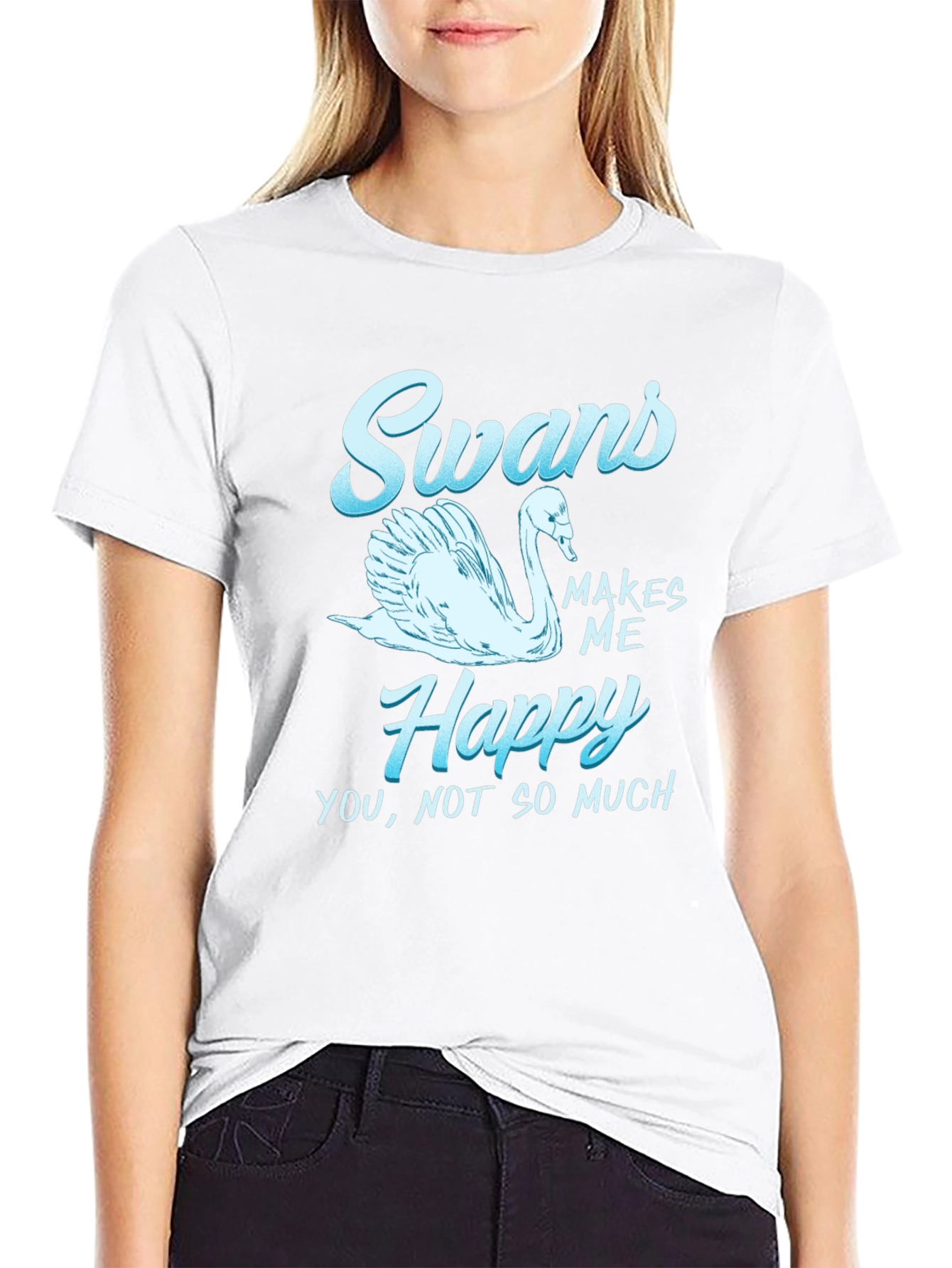 Black Swans Make Me Happy Graphic T-Shirt view 9