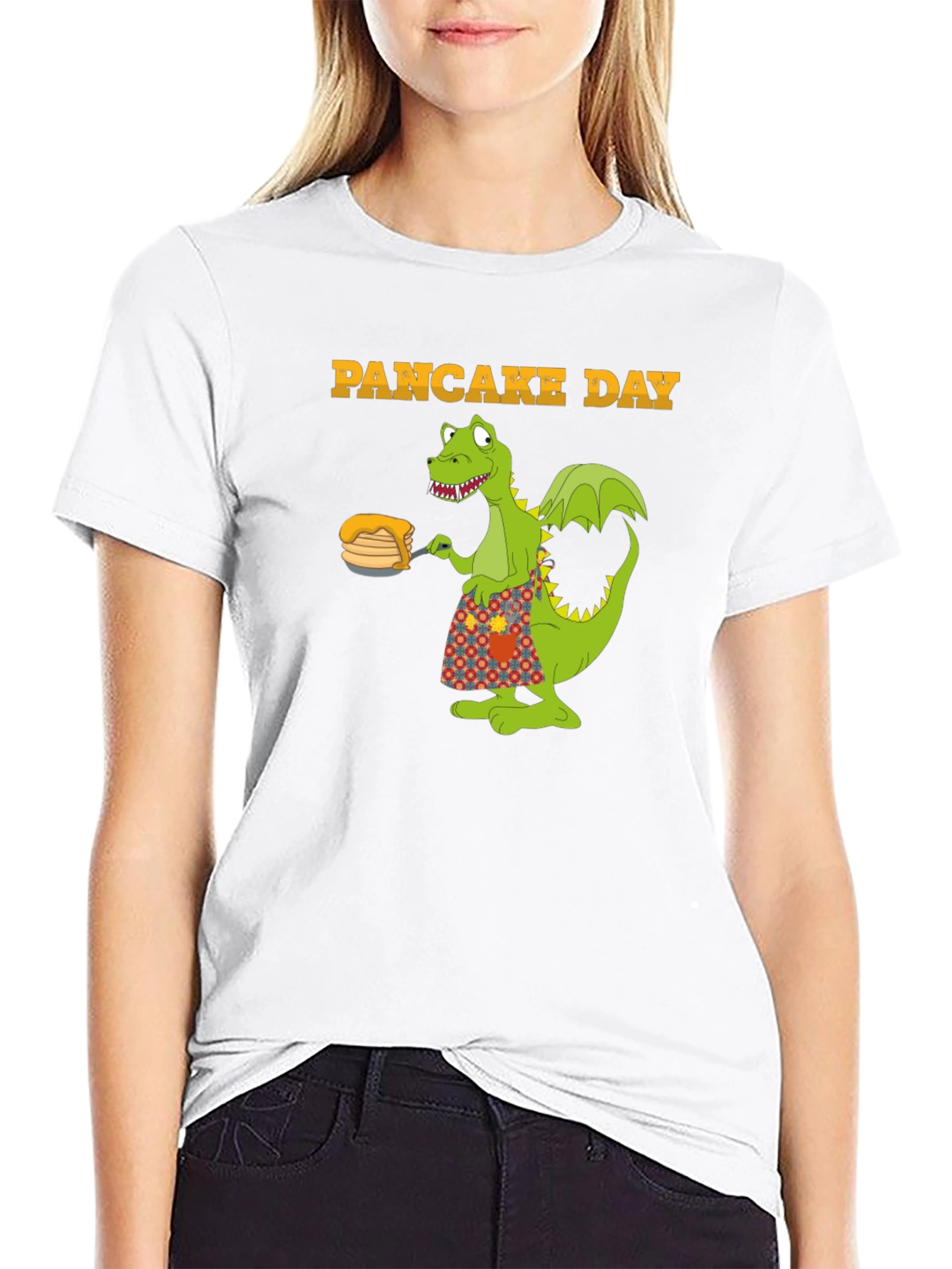 Pancake Day T-Shirt with Dragon Graphic - 9