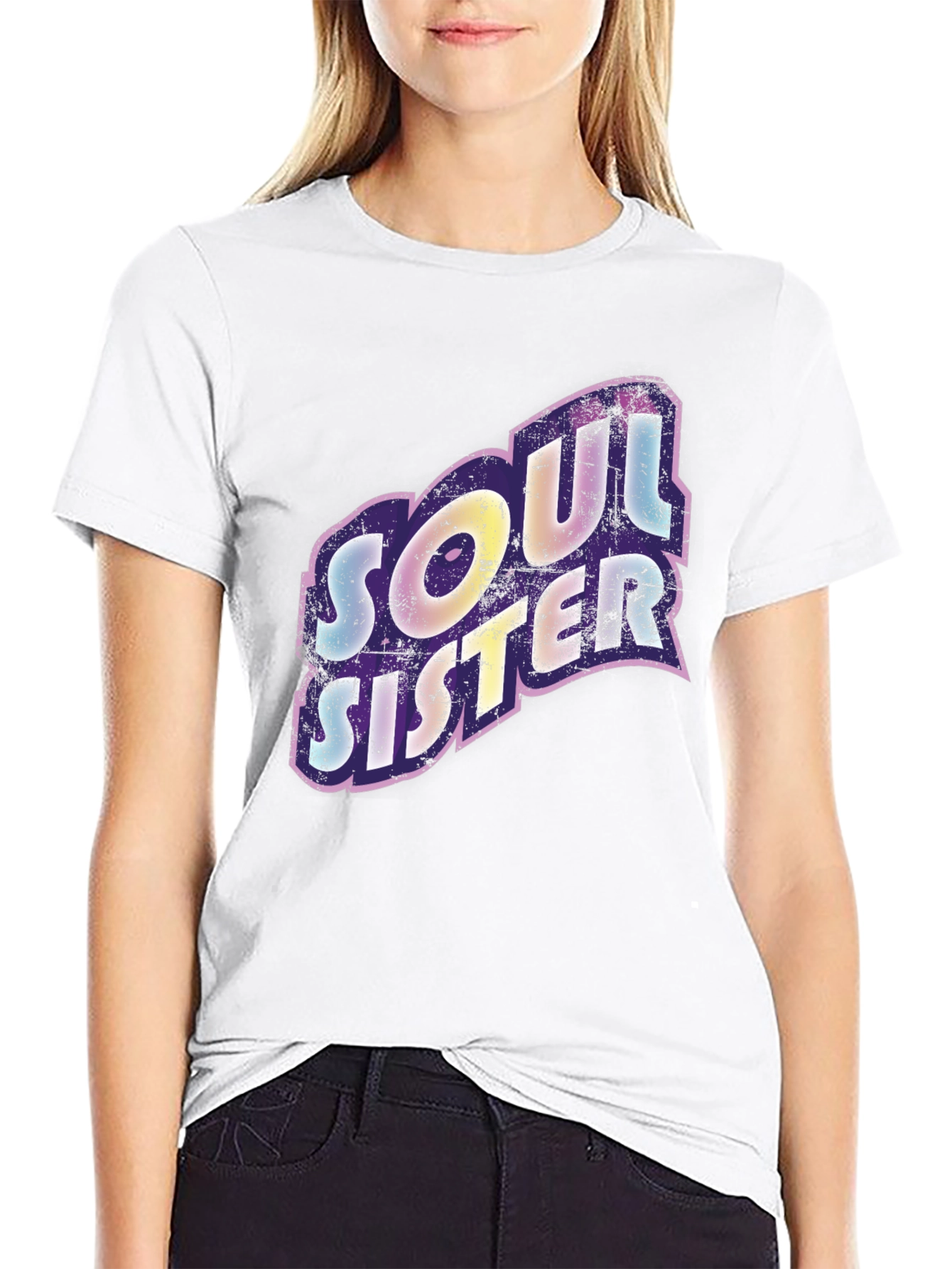 Black Soul Sister Black Graphic Tee view 9