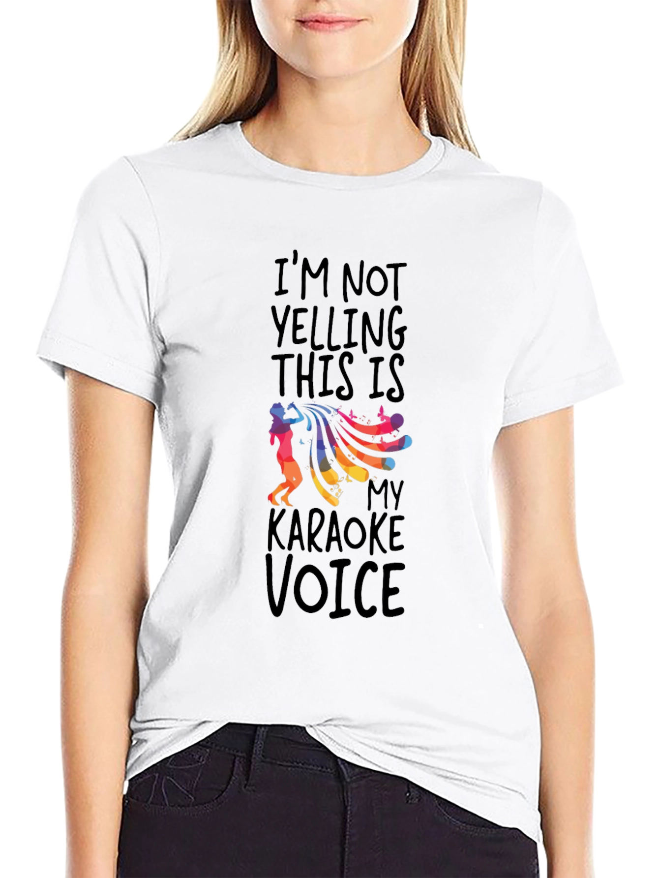 Black Karaoke Voice Graphic Tee - Black view 9