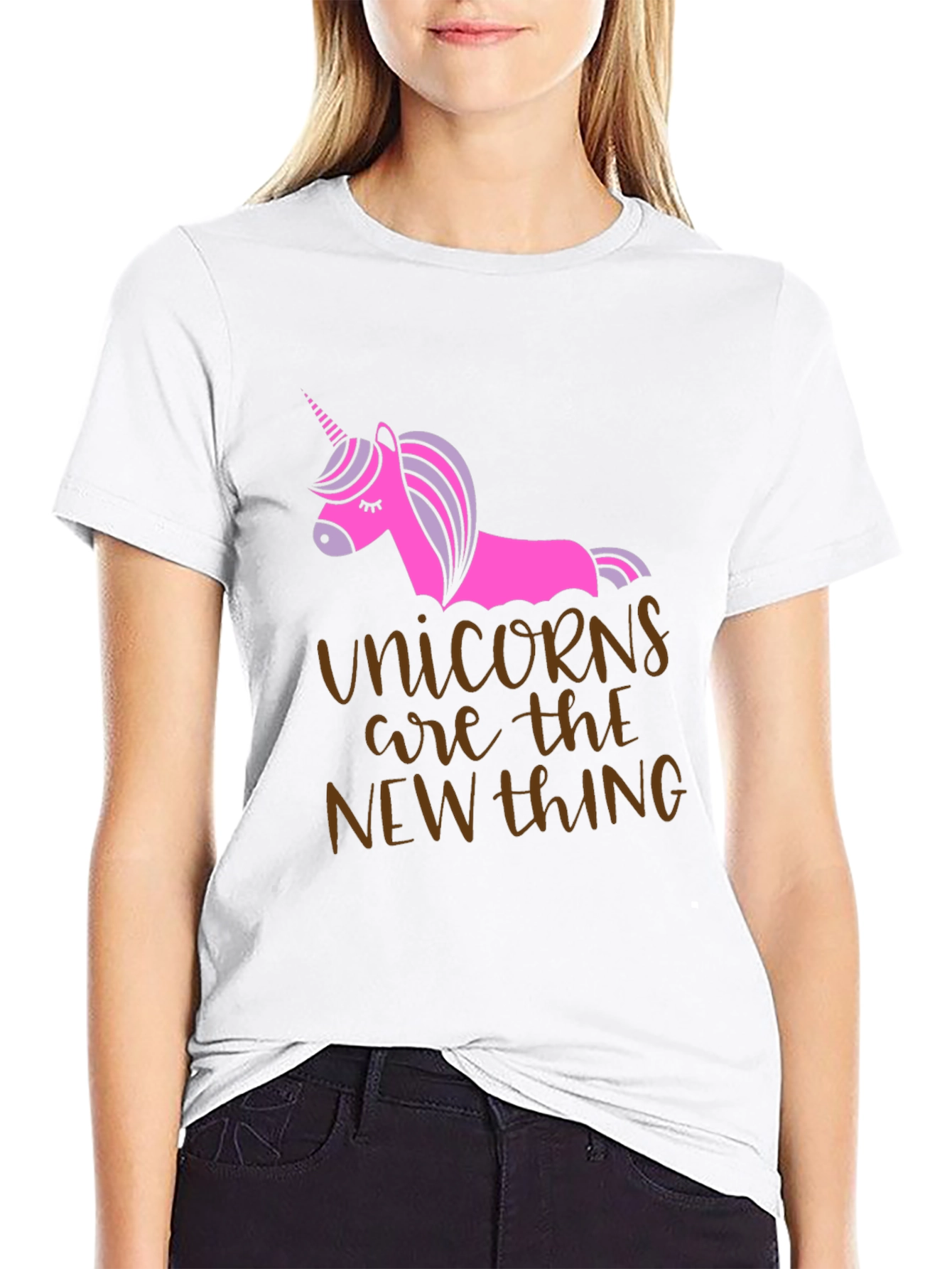 Black Unicorns are the New Thing Graphic Tee view 9