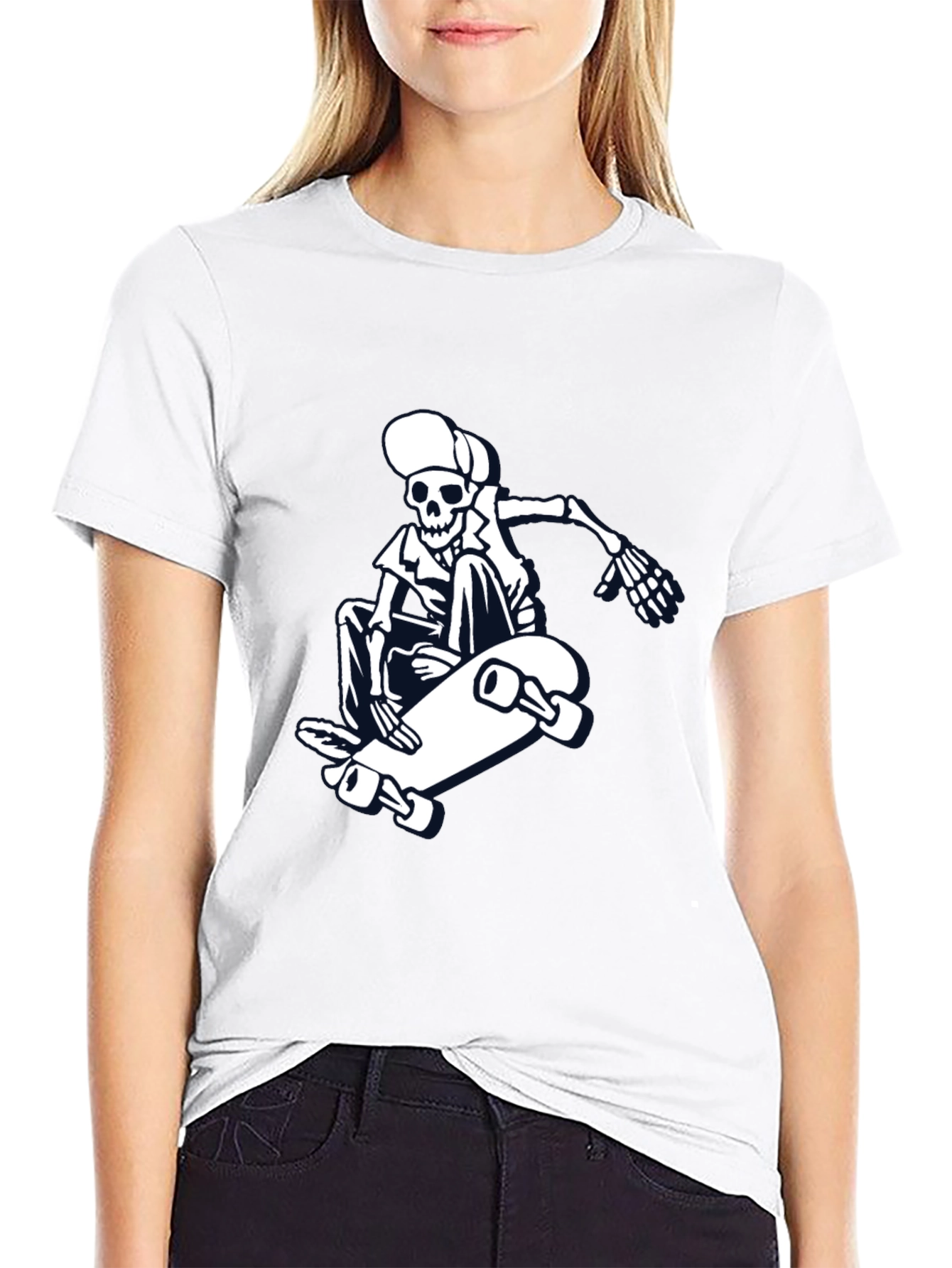 Skateboarding Skeleton Graphic Tee - Cool & Casual - 9