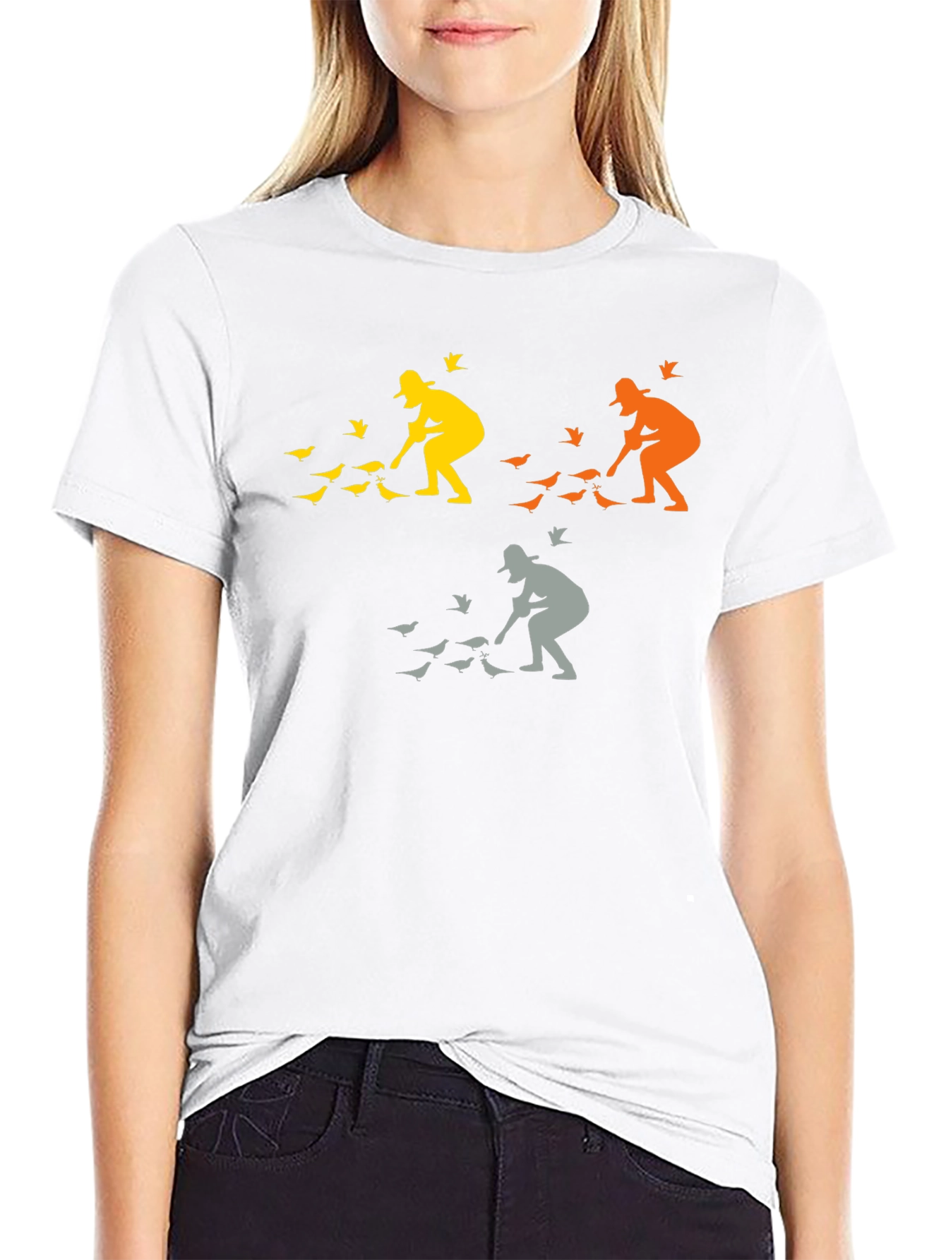 Black Bird Feeder Graphic T-Shirt view 9