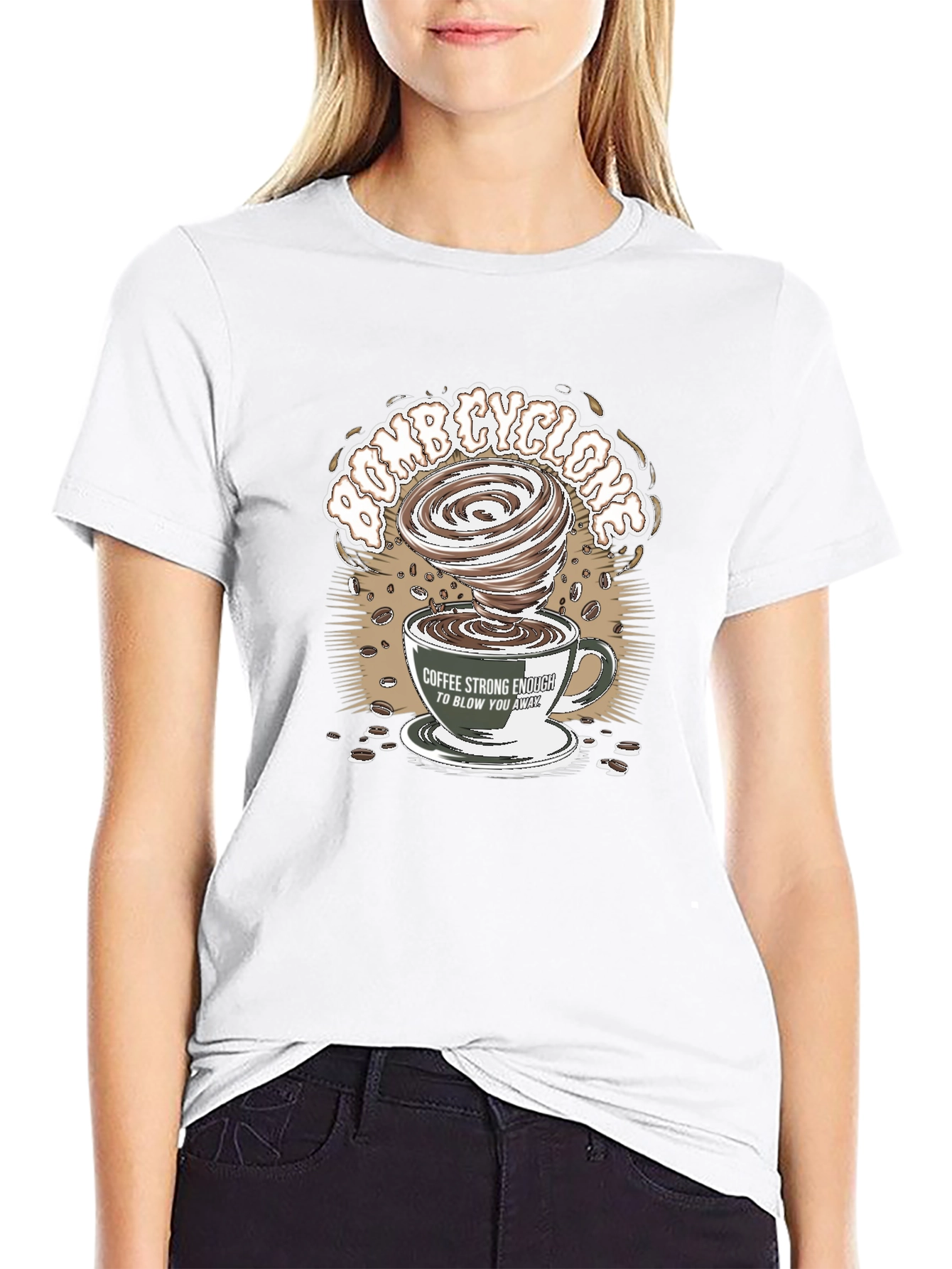 Black Bomb Cyclone Coffee T-Shirt view 9
