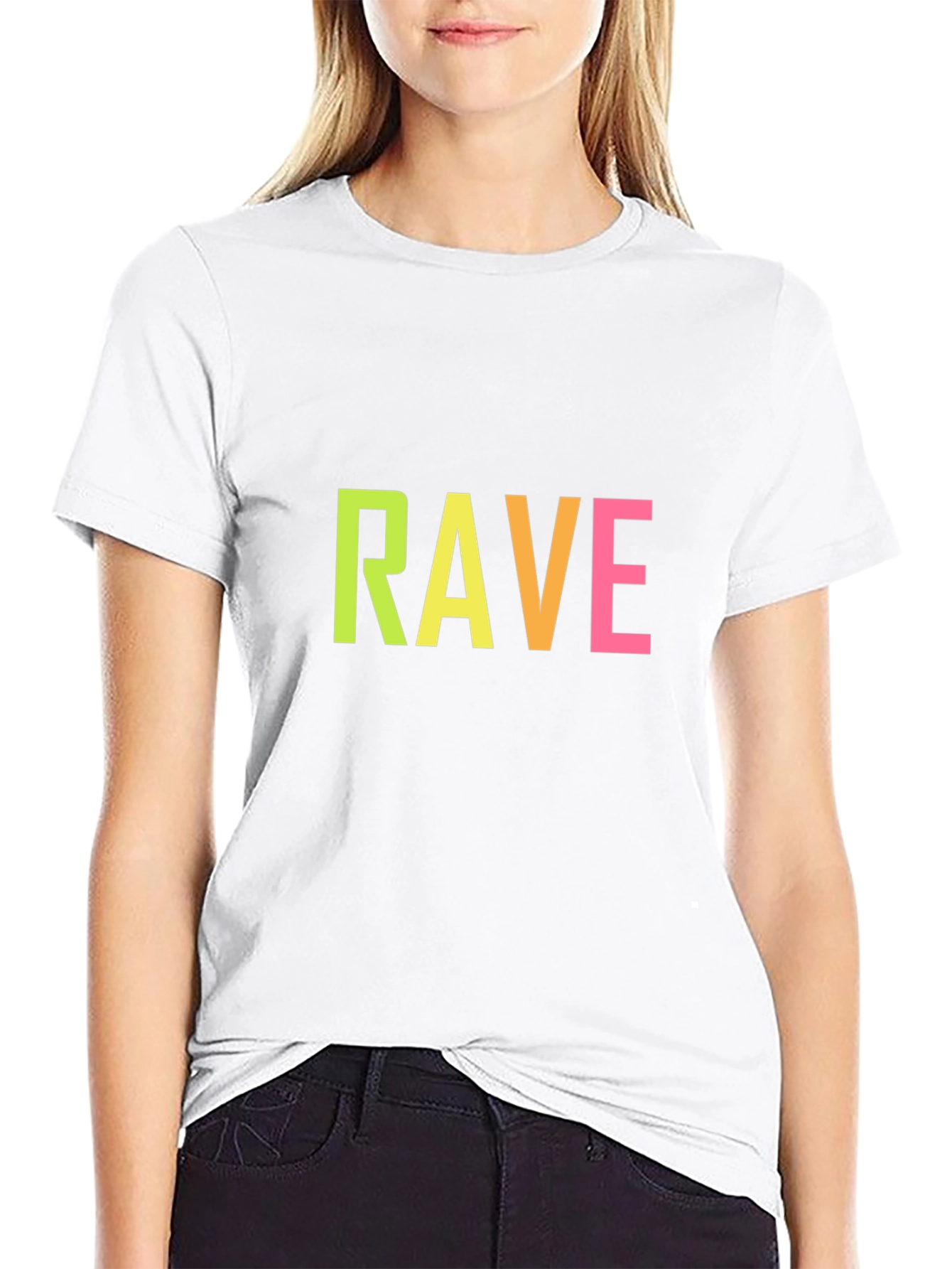 Black Rave Graphic Tee - Vibrant Party Shirt view 9