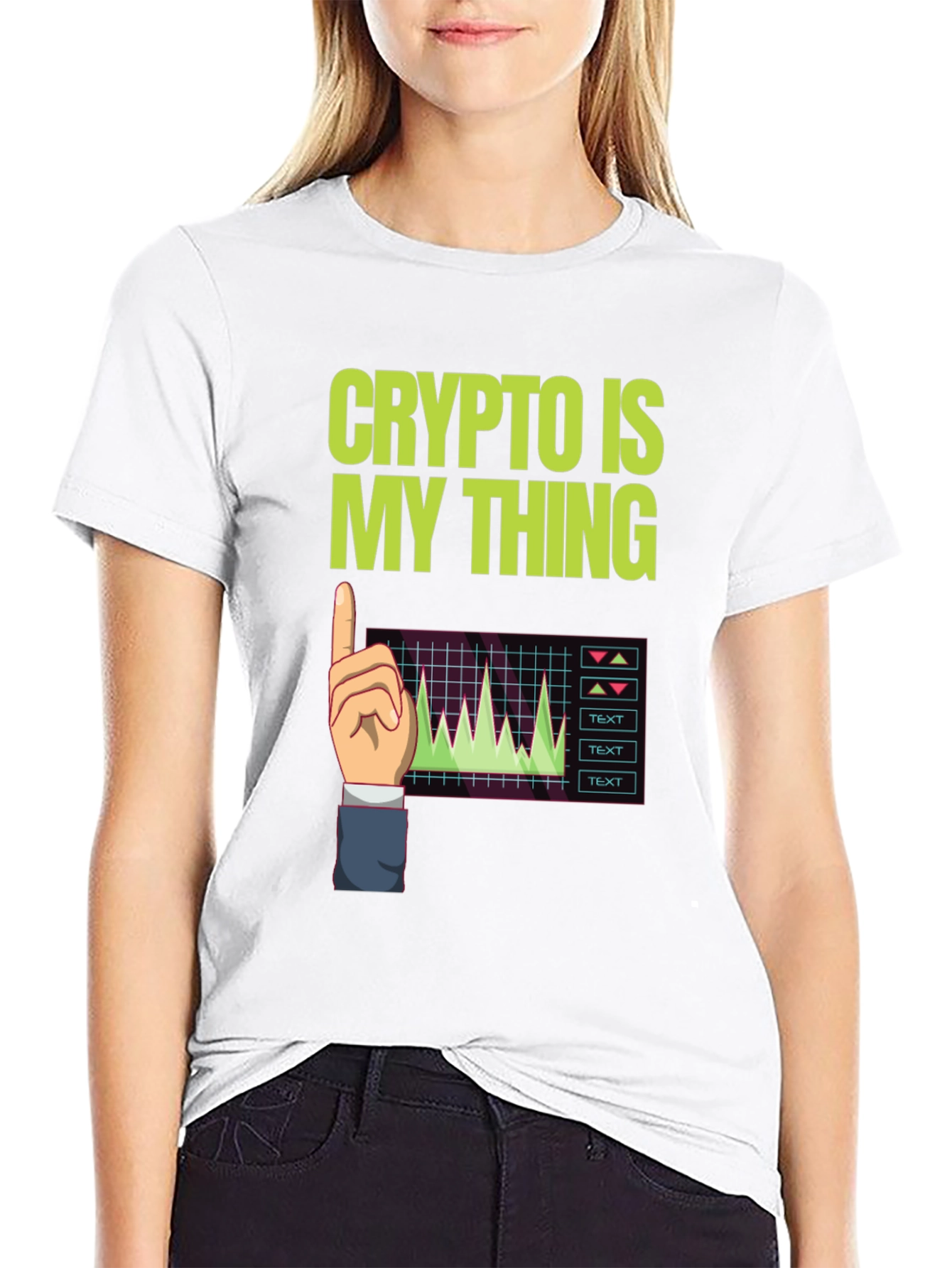Black Crypto Is My Thing Graphic T-Shirt view 9
