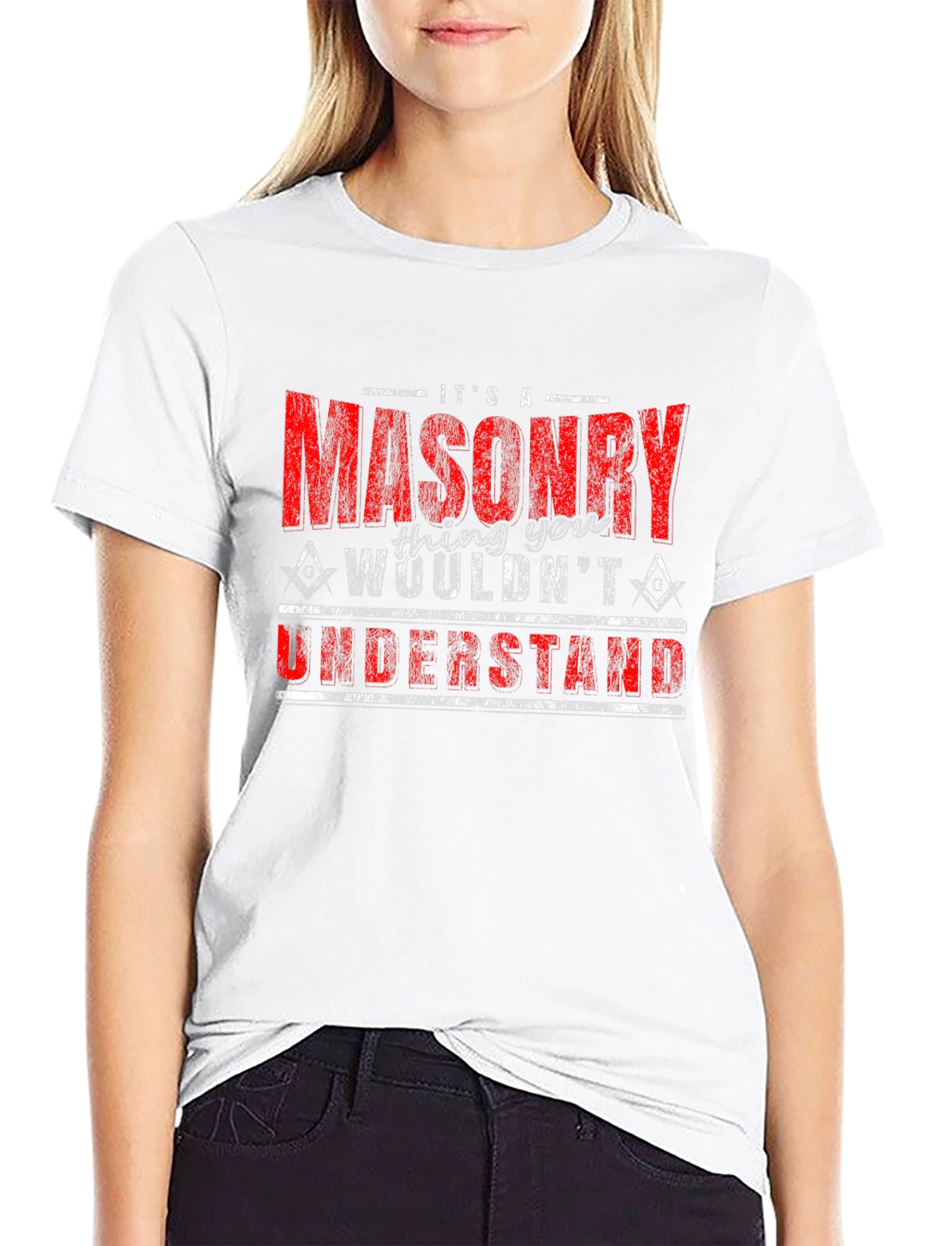 Black Masonry T-Shirt - It's a Masonry Thing view 9