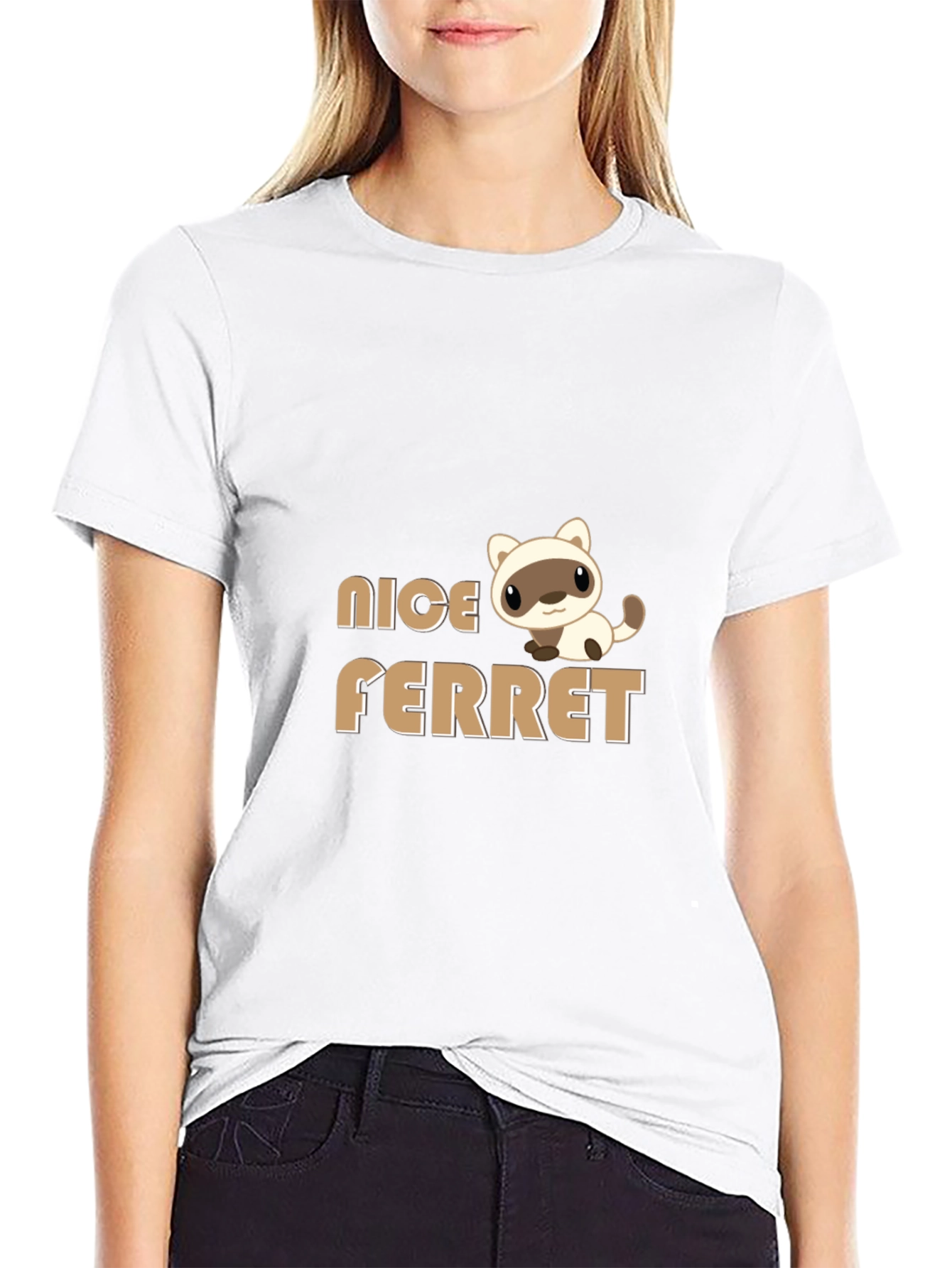 Black Nice Ferret T-Shirt view 9
