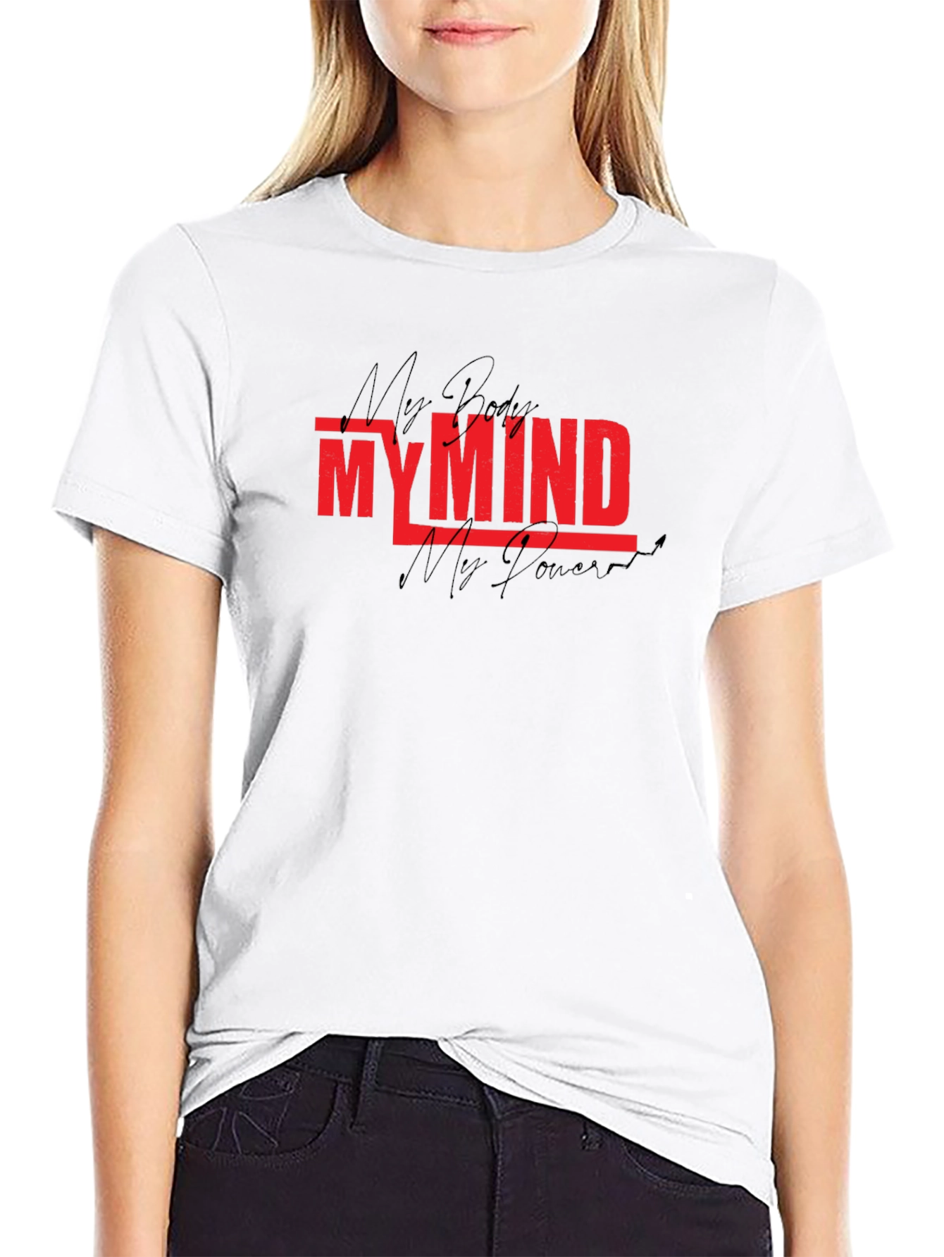 Black My Mind My Power Graphic Tee - Black view 9