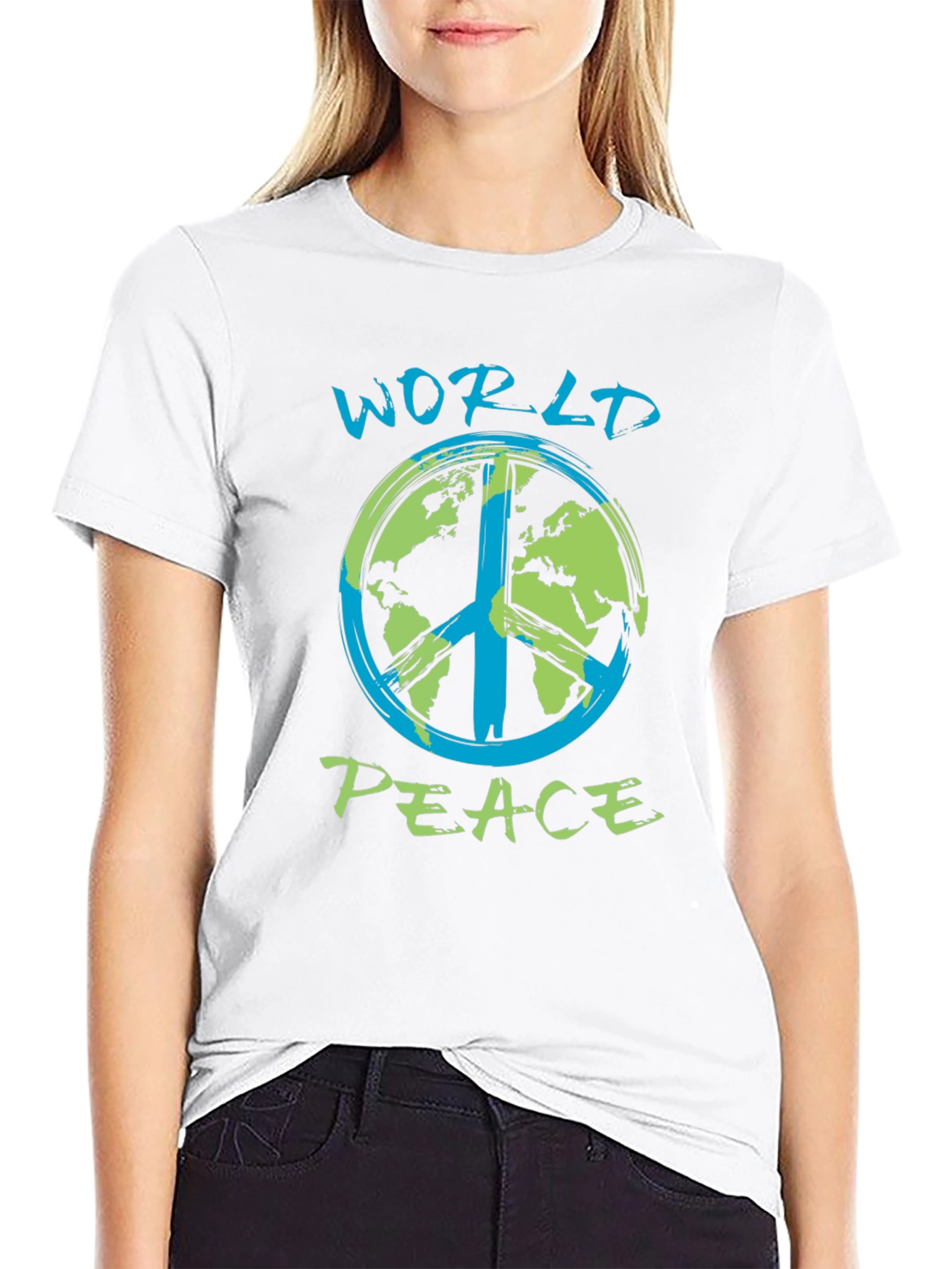 World Peace T-Shirt - Earth Peace Sign - 9