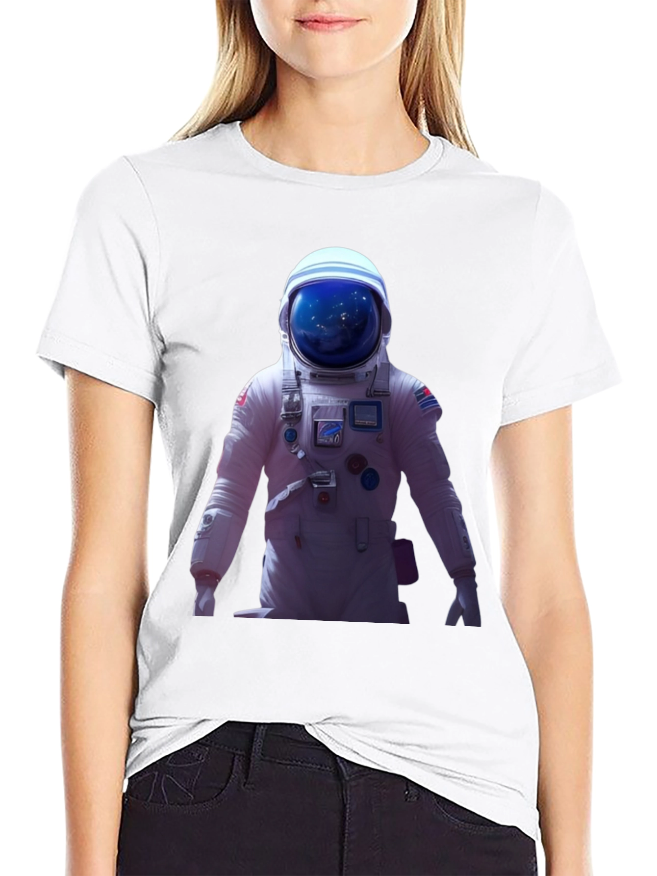 Black Astronaut Graphic Tee - Space Exploration Fashion view 9