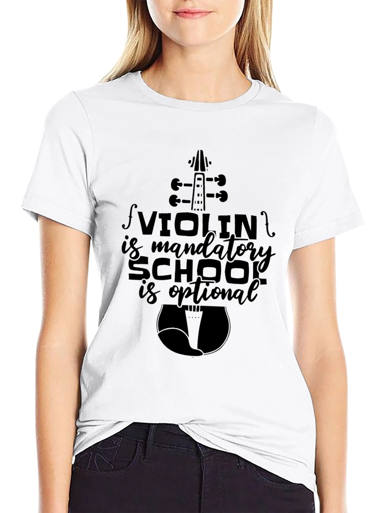 Black Violin is Mandatory T-Shirt - Music Lover Tee view 9