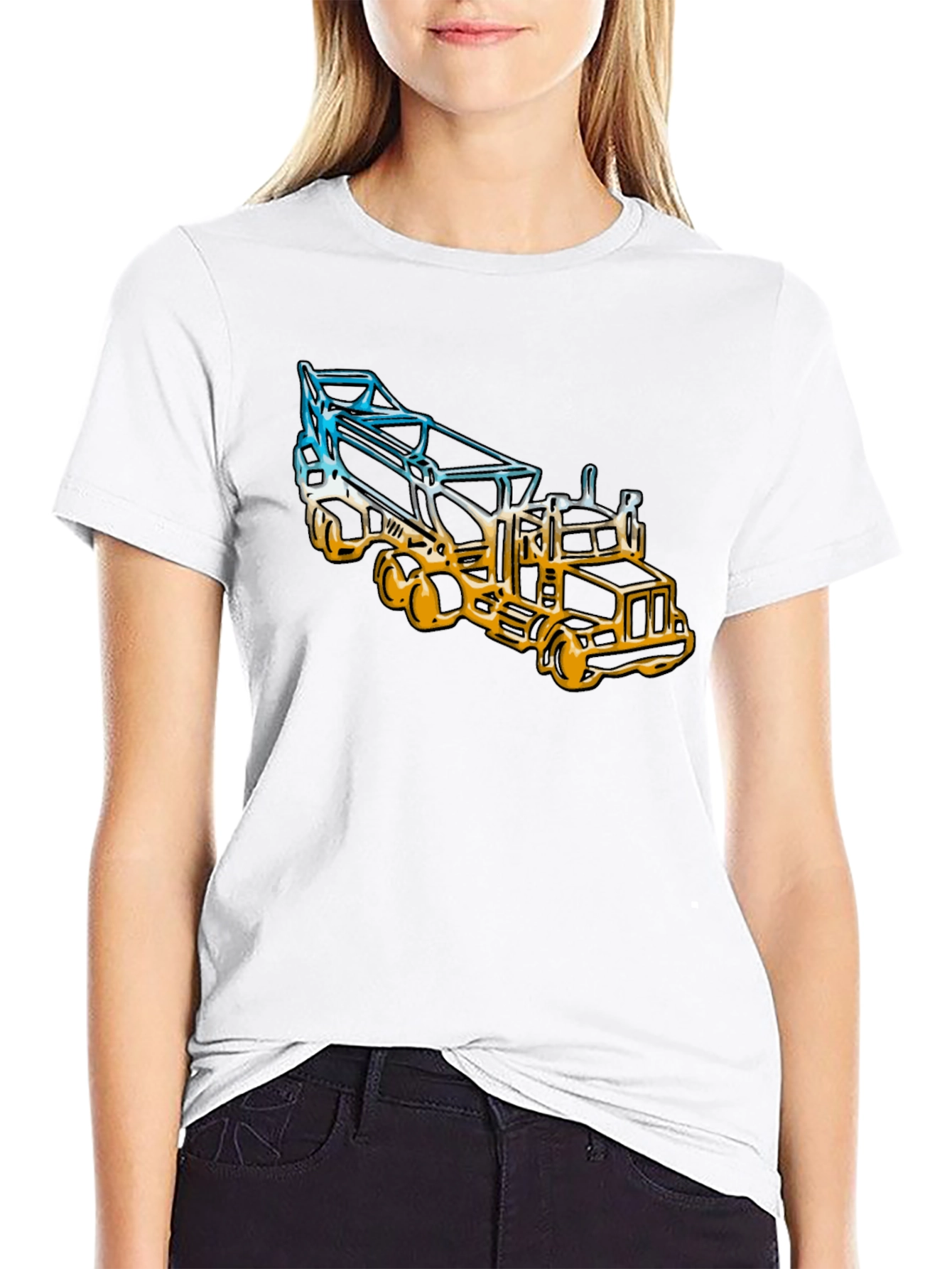 Black Truck Graphic T-Shirt - Cool Design view 9