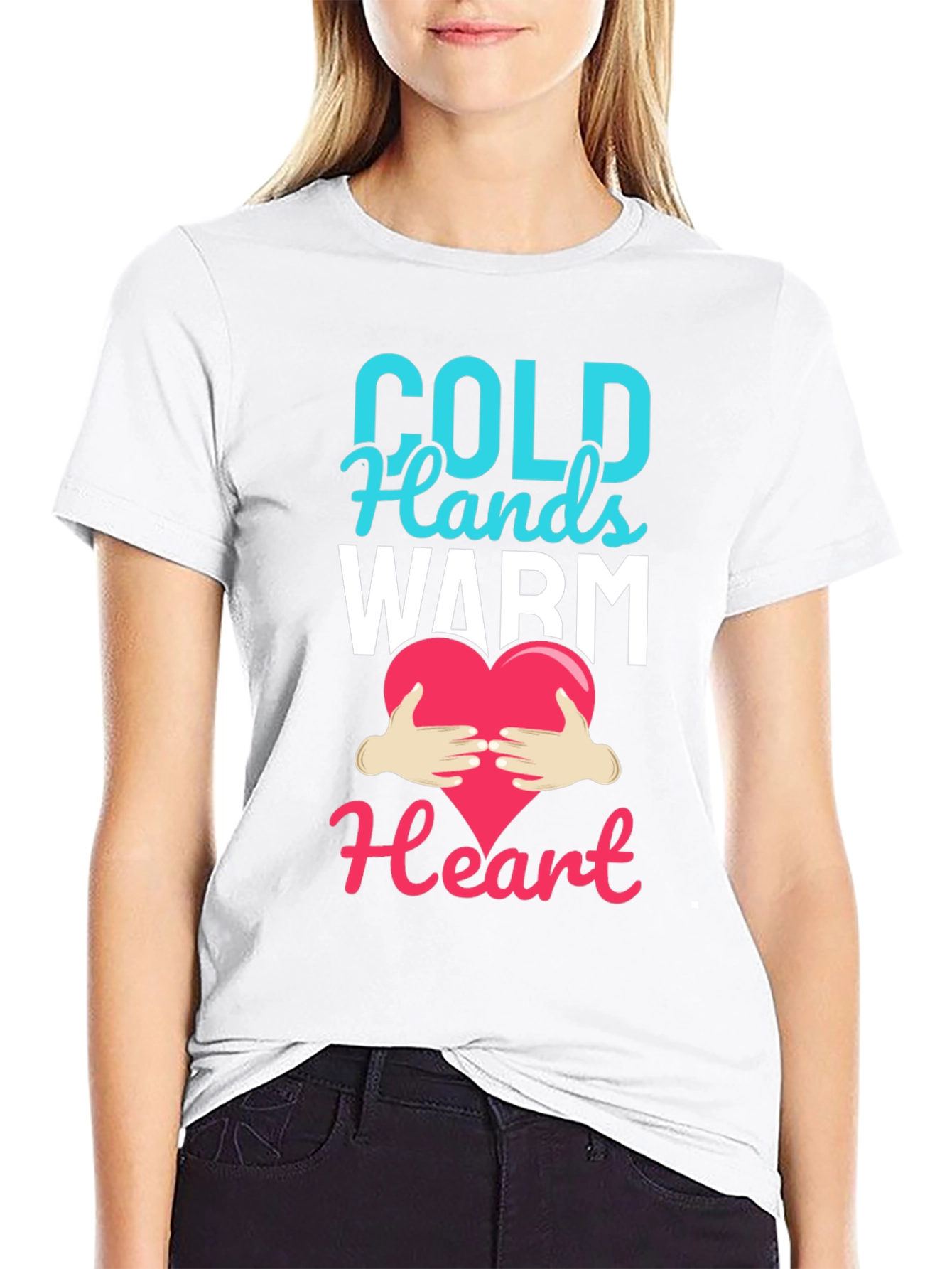 Black Cold Hands Warm Heart Graphic T-Shirt view 9