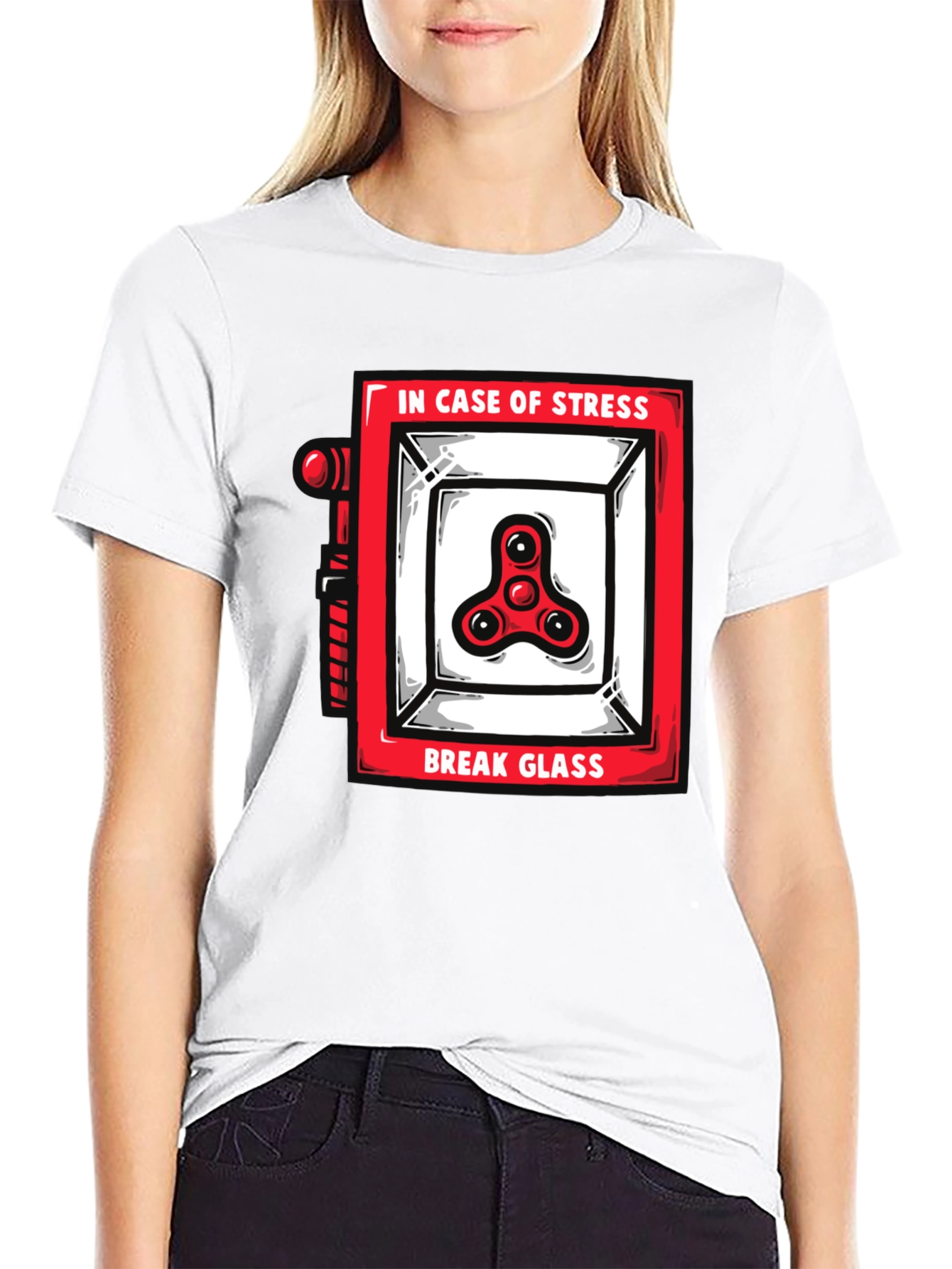 Funny Stress Relief Spinner Black T-Shirt - 9